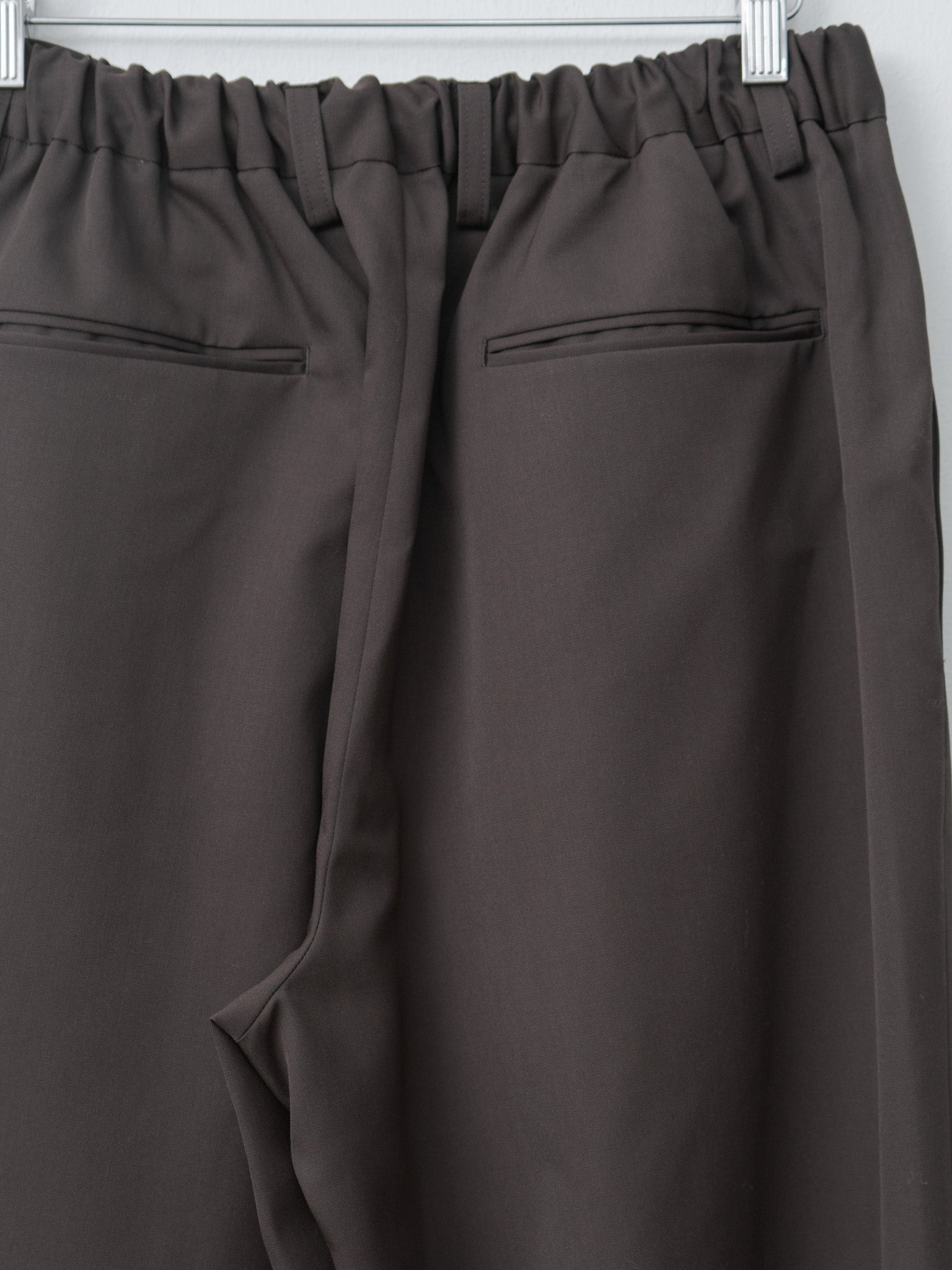 Namu Shop - ssstein Easy Wide Trousers - Gray Khaki