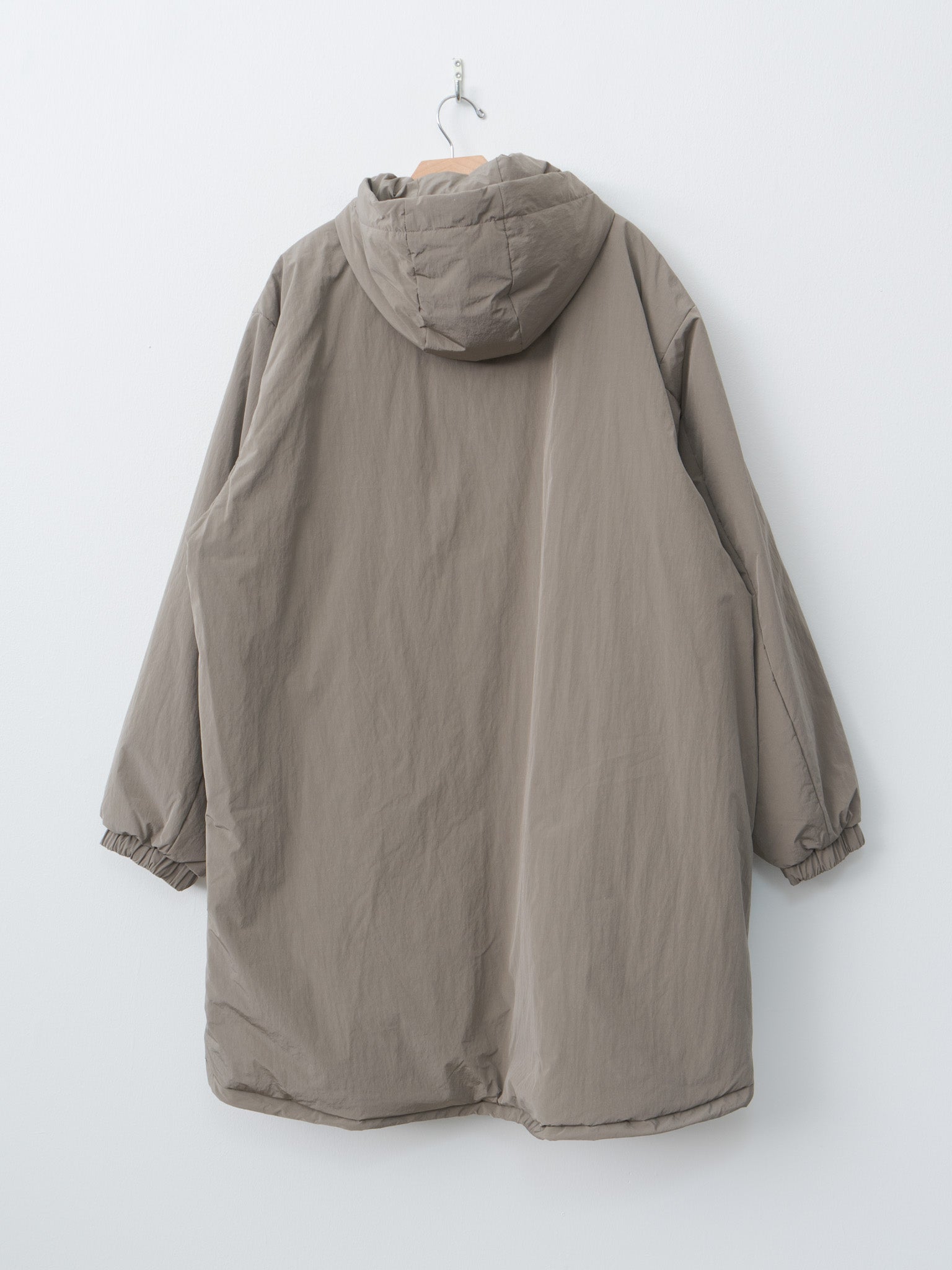 Namu Shop - ssstein Oversized Padded Hoodie Coat - Taupe
