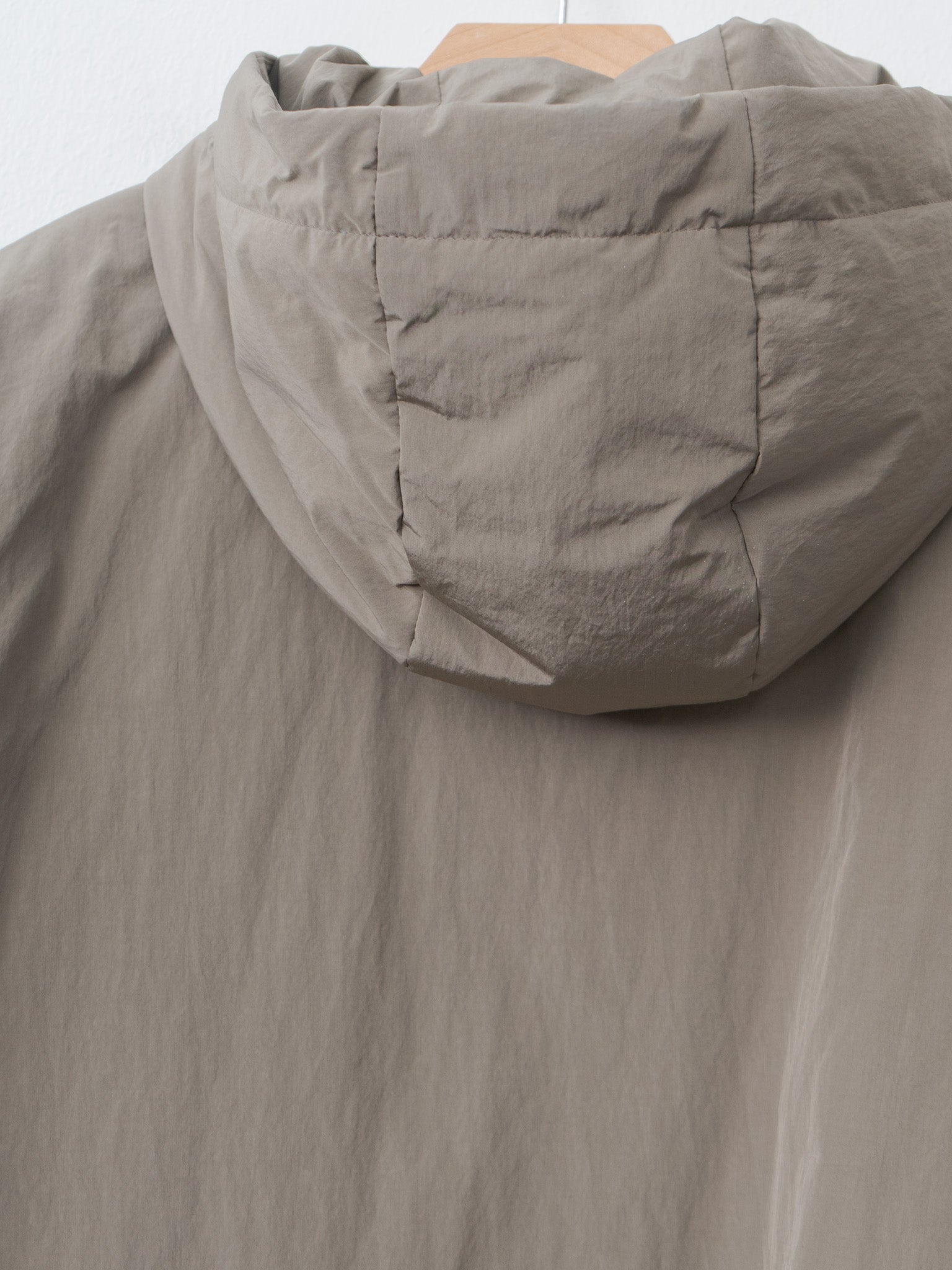 Namu Shop - ssstein Oversized Padded Hoodie Coat - Taupe