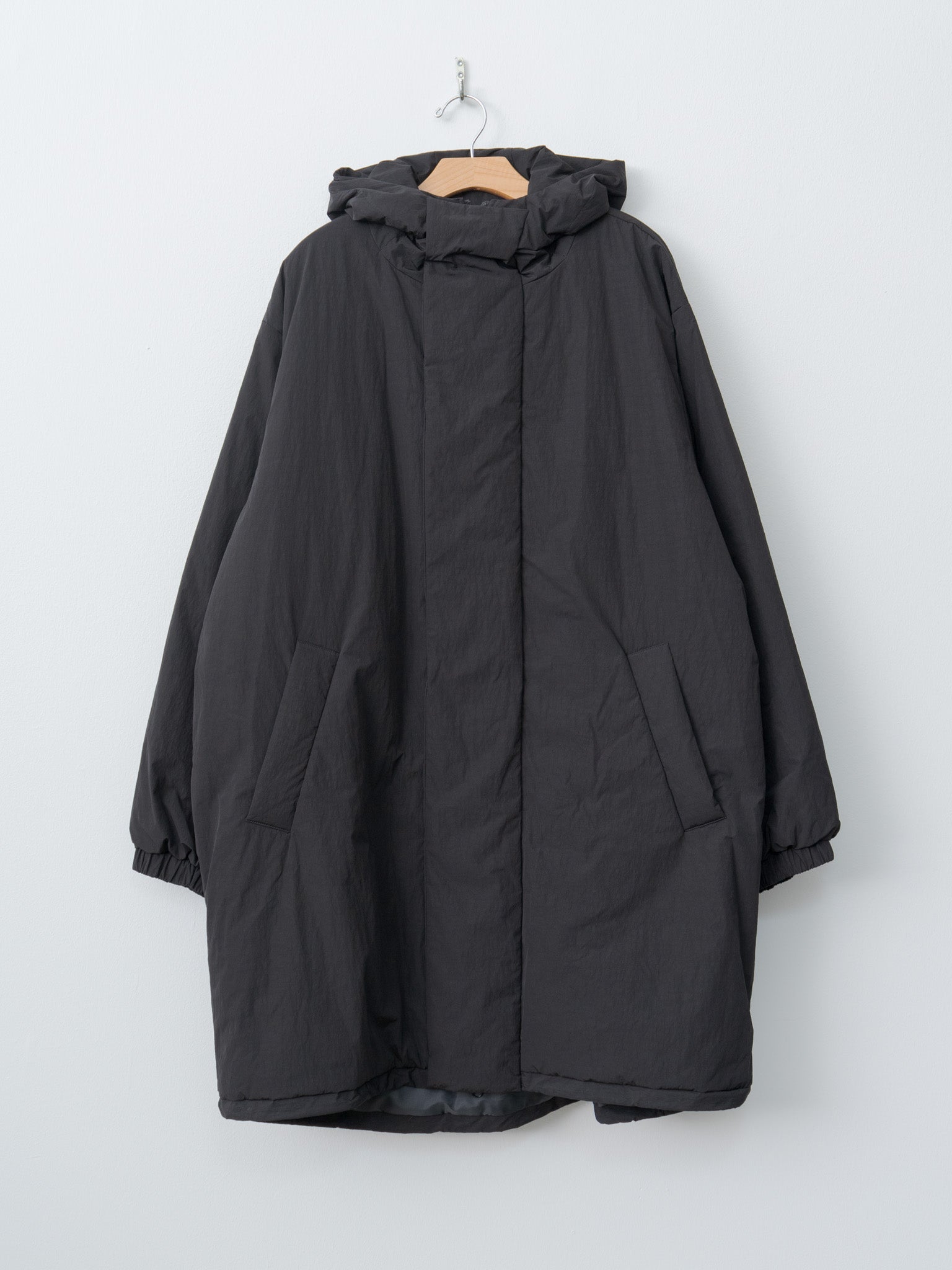 Namu Shop - ssstein Oversized Padded Hoodie Coat - Black