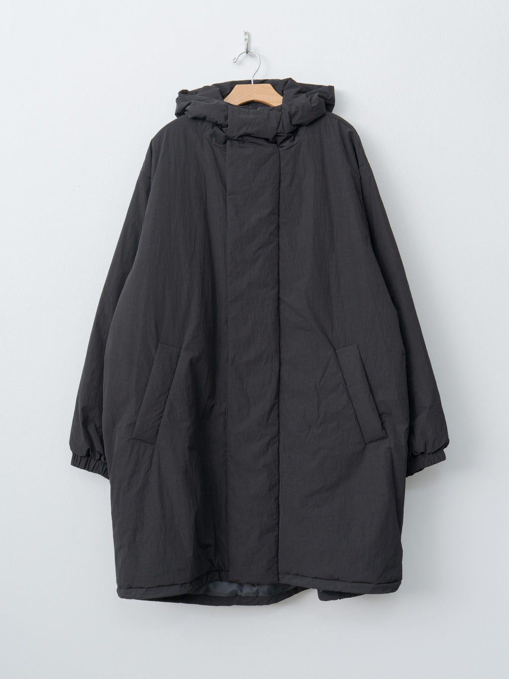 Namu Shop - ssstein Oversized Padded Hoodie Coat - Black