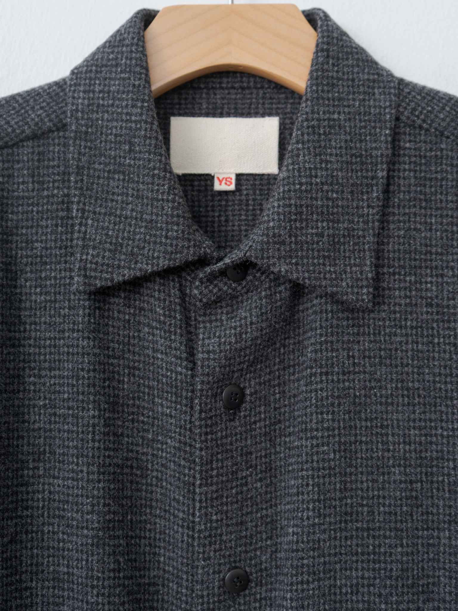 Namu Shop - Yoko Sakamoto Wool/Cash Shirt Jacket - Houndstooth