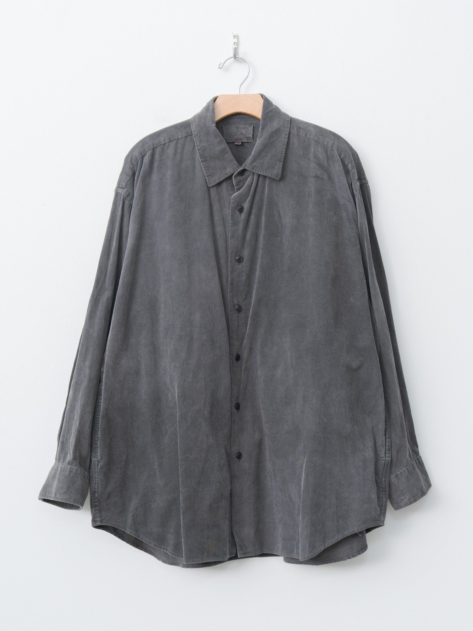 Namu Shop - Yoko Sakamoto Micro Corduroy Shirt Jacket - Sumi Ink