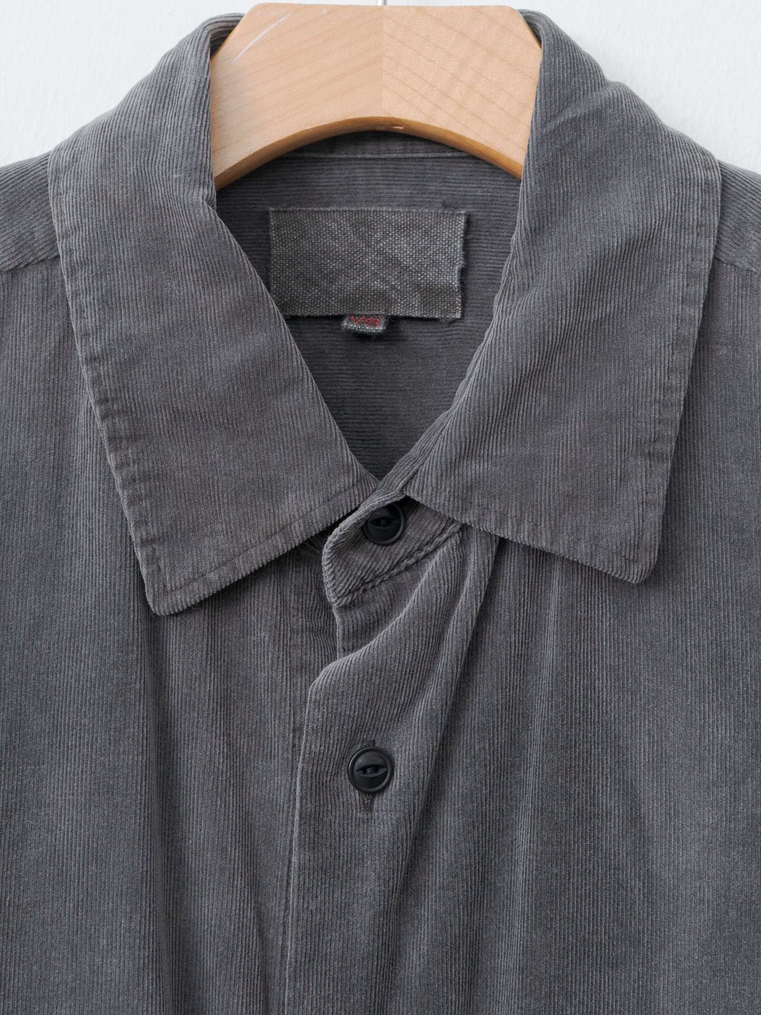 Namu Shop - Yoko Sakamoto Micro Corduroy Shirt Jacket - Sumi Ink