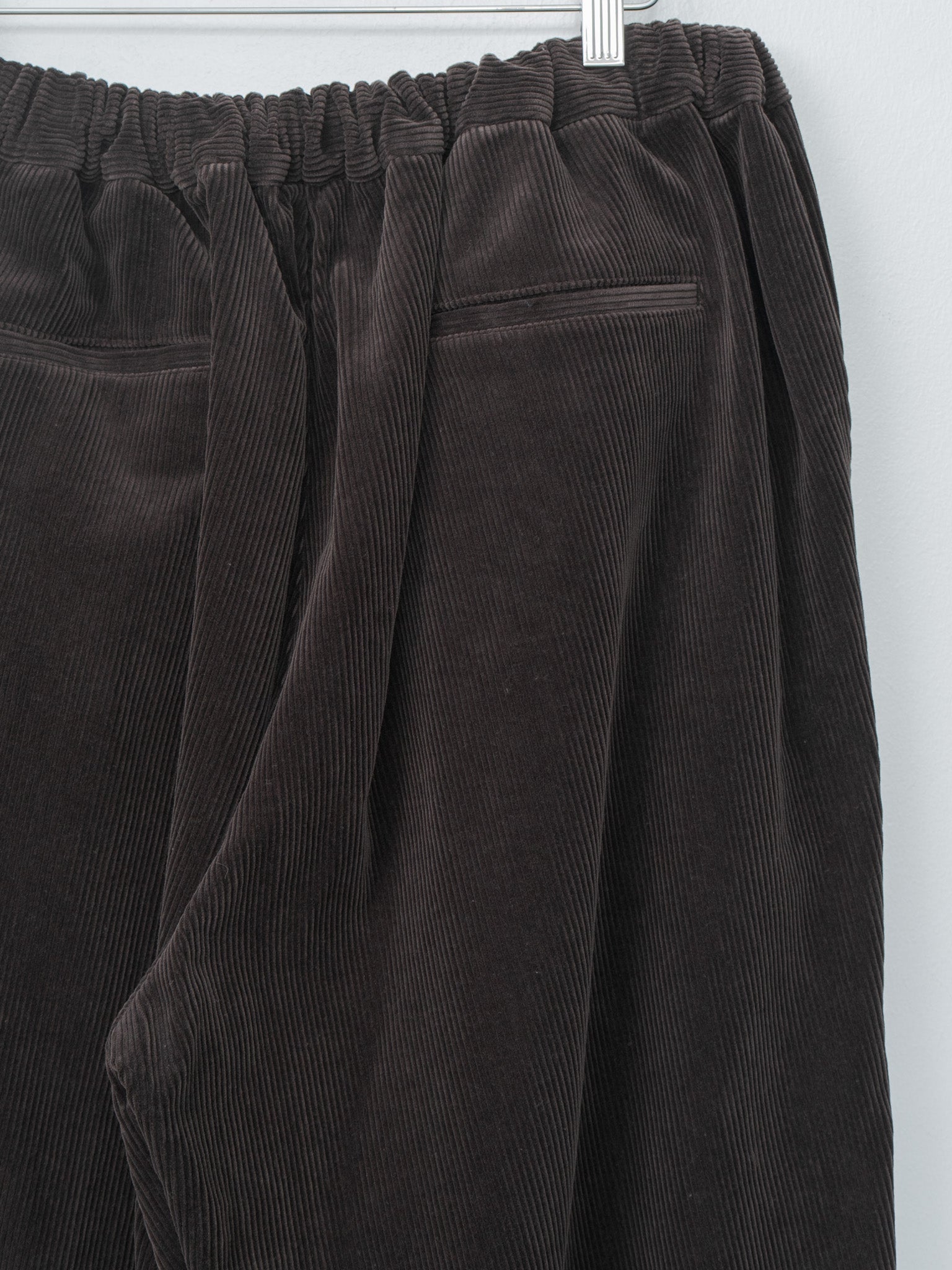 Namu Shop - Yoko Sakamoto Corduroy Wide Easy Pants - Brown