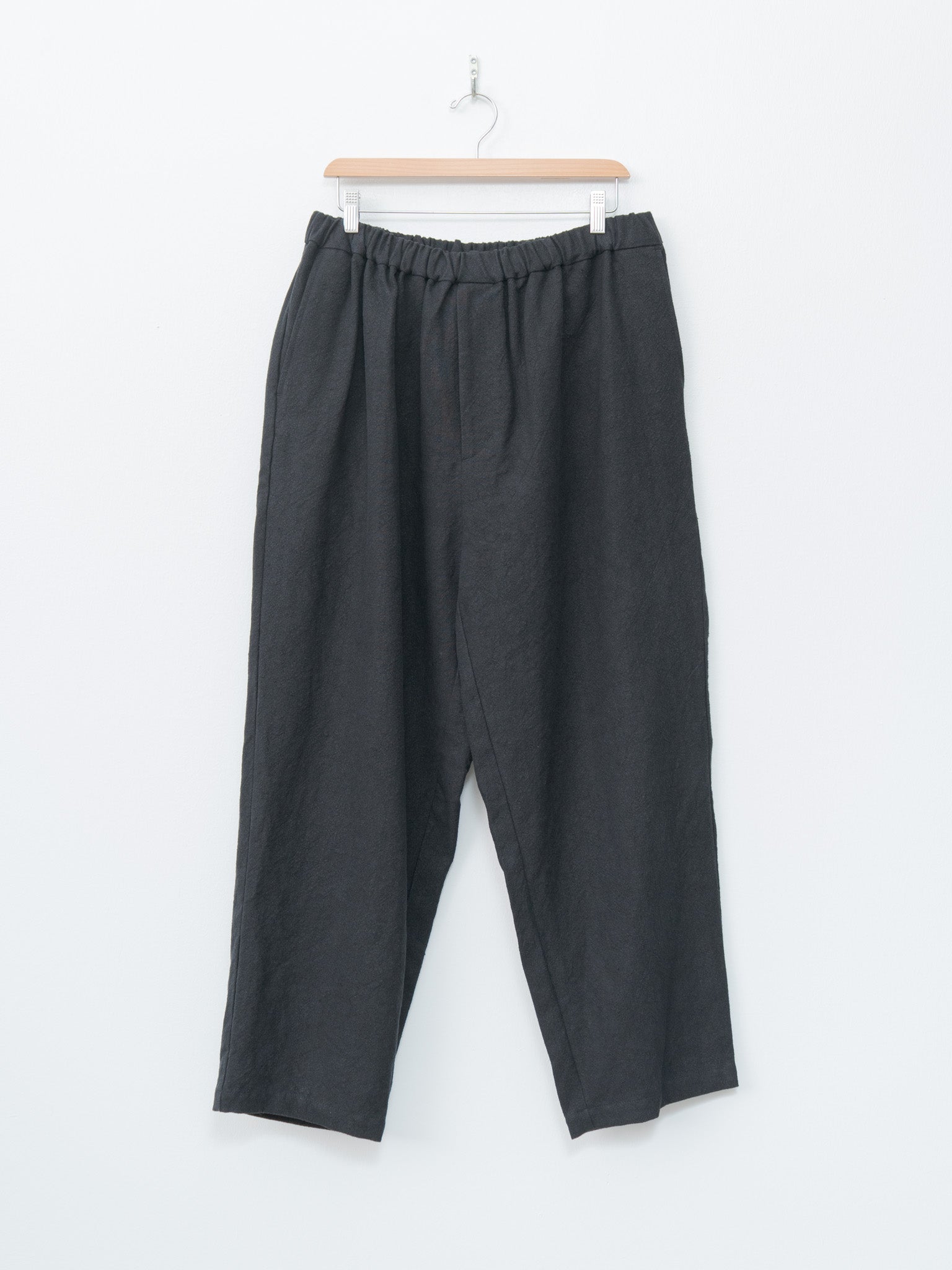 Namu Shop - Yoko Sakamoto Max High Count Hemp Wide Easy Pants - Black