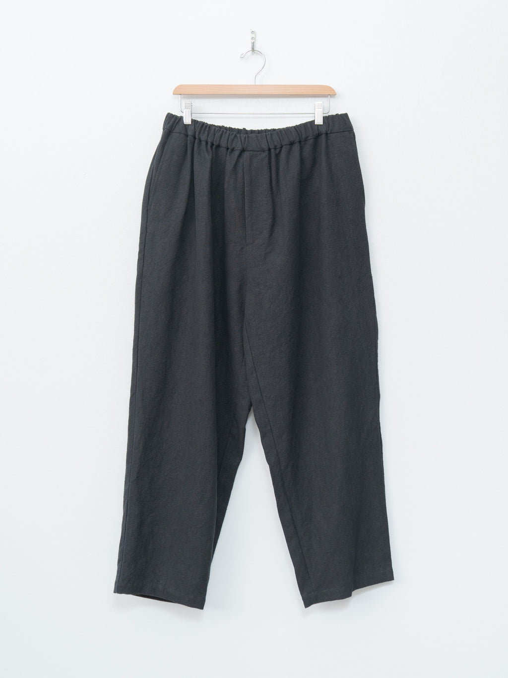 Namu Shop - Yoko Sakamoto Max High Count Hemp Wide Easy Pants - Black
