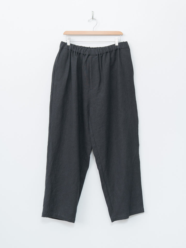 Namu Shop - Yoko Sakamoto Max High Count Hemp Wide Easy Pants - Black