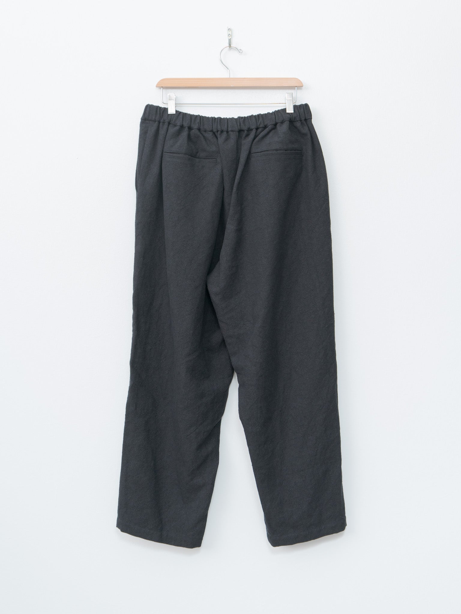 Namu Shop - Yoko Sakamoto Max High Count Hemp Wide Easy Pants - Black