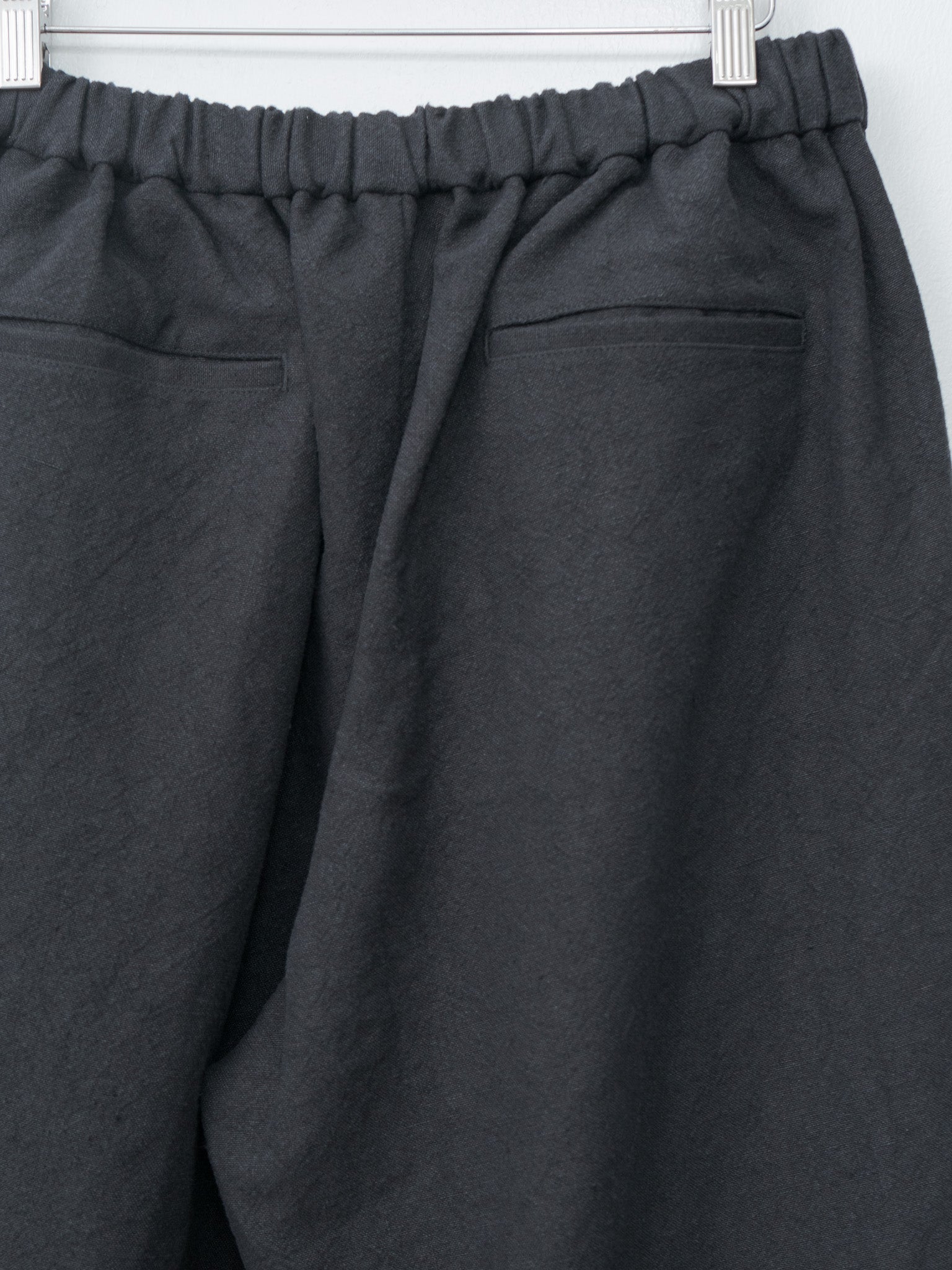 Namu Shop - Yoko Sakamoto Max High Count Hemp Wide Easy Pants - Black