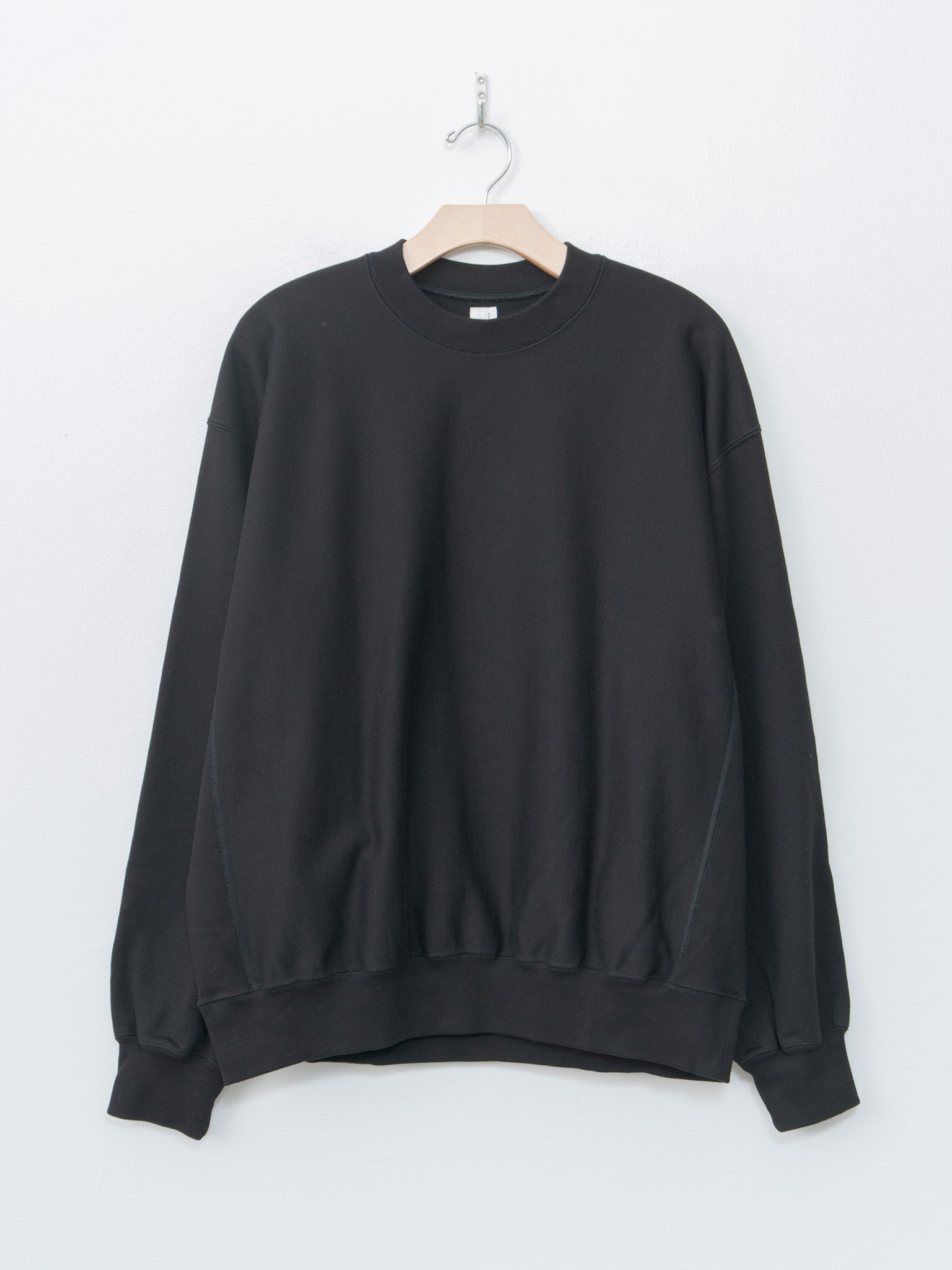 Namu Shop - Blurhms Crewneck Sweat P/O Wide - Black