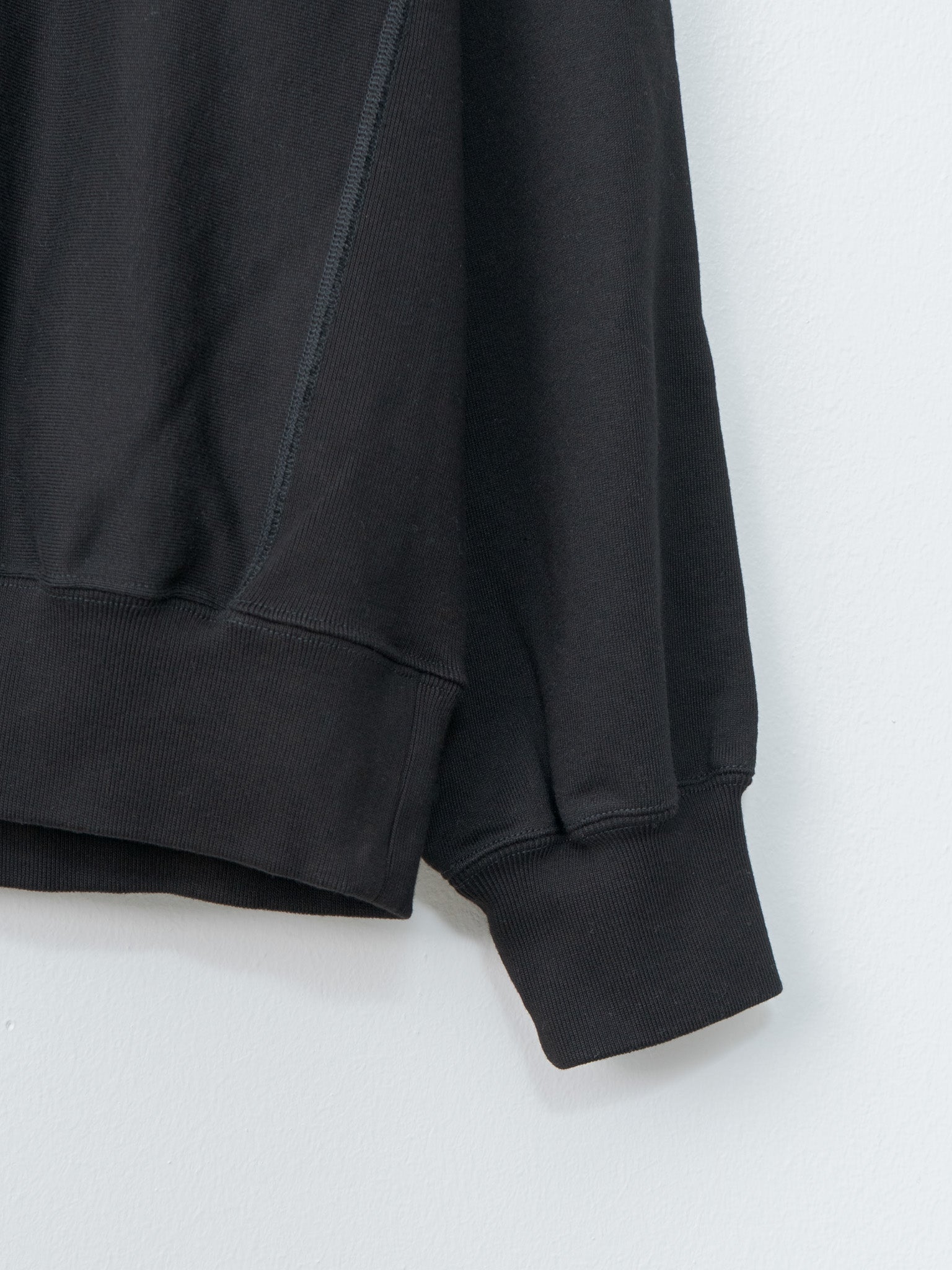 Namu Shop - Blurhms Crewneck Sweat P/O Wide - Black