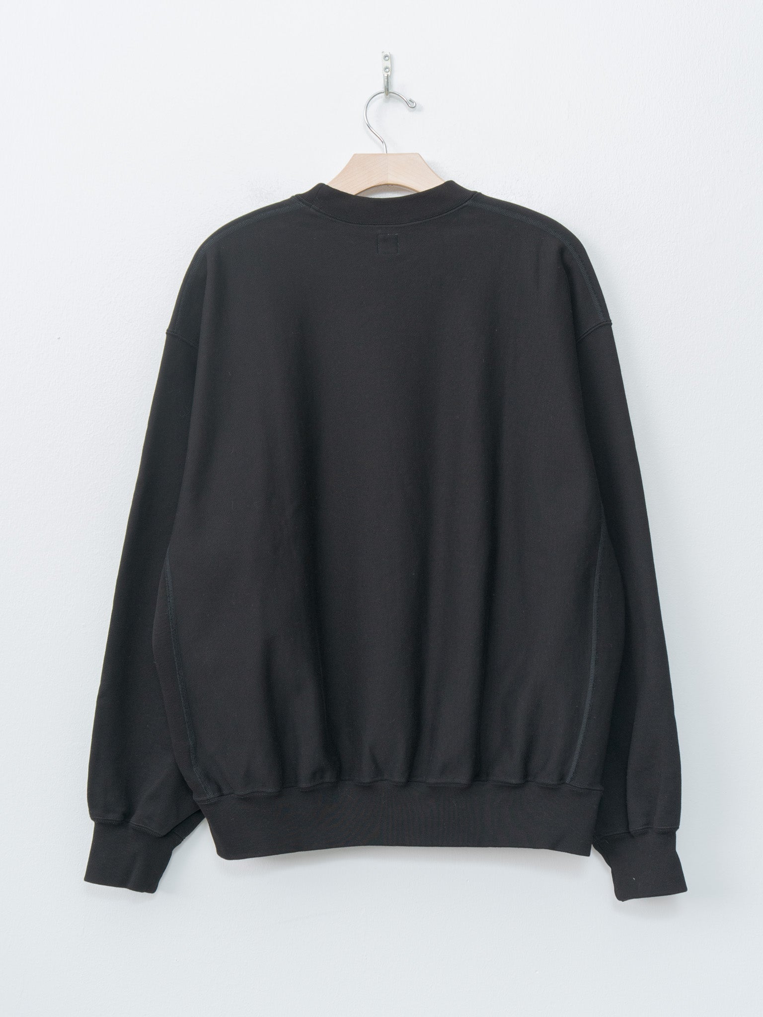 Namu Shop - Blurhms Crewneck Sweat P/O Wide - Black