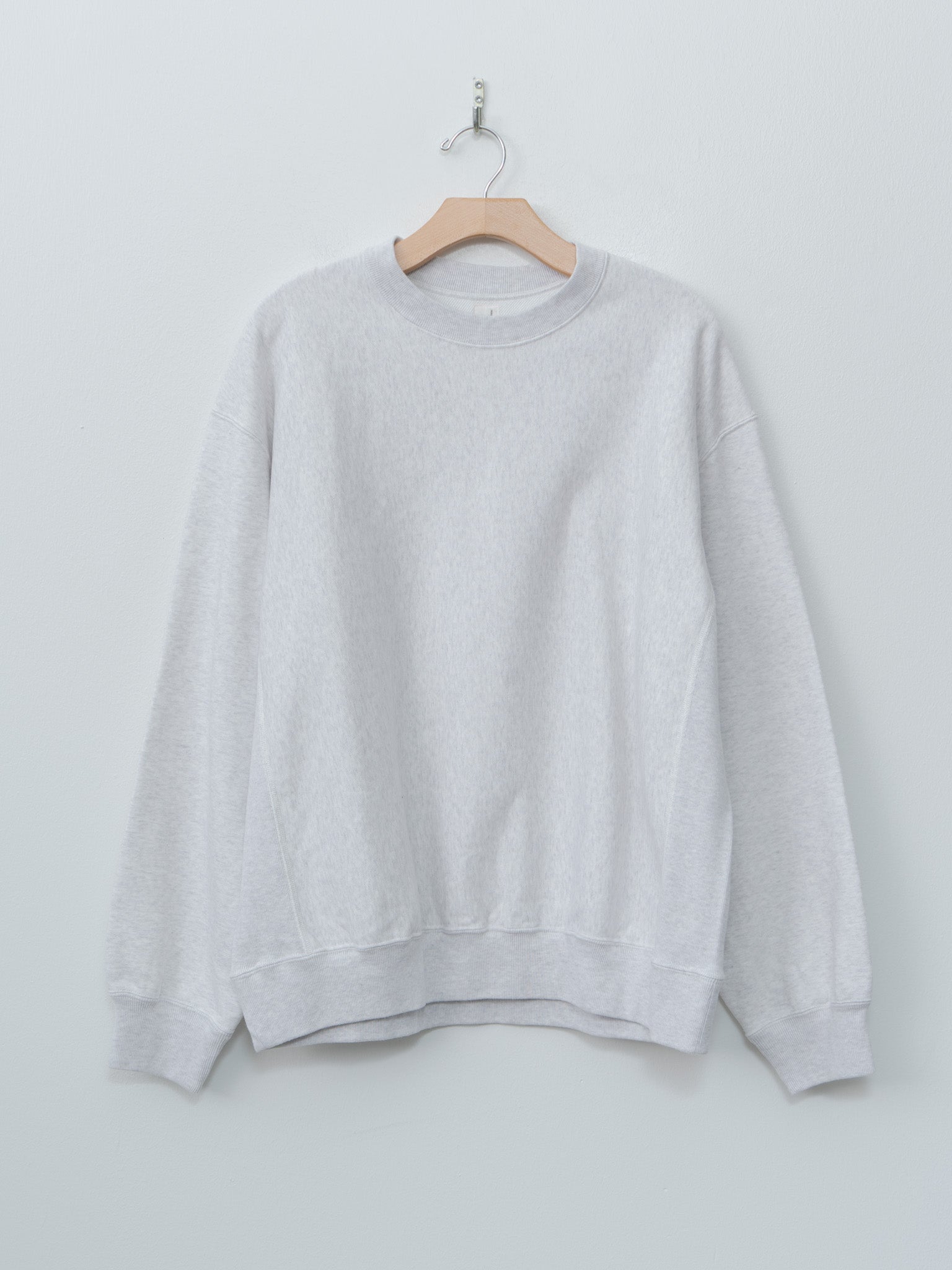 Namu Shop - Blurhms Crewneck Sweat P/O Wide - Heather White