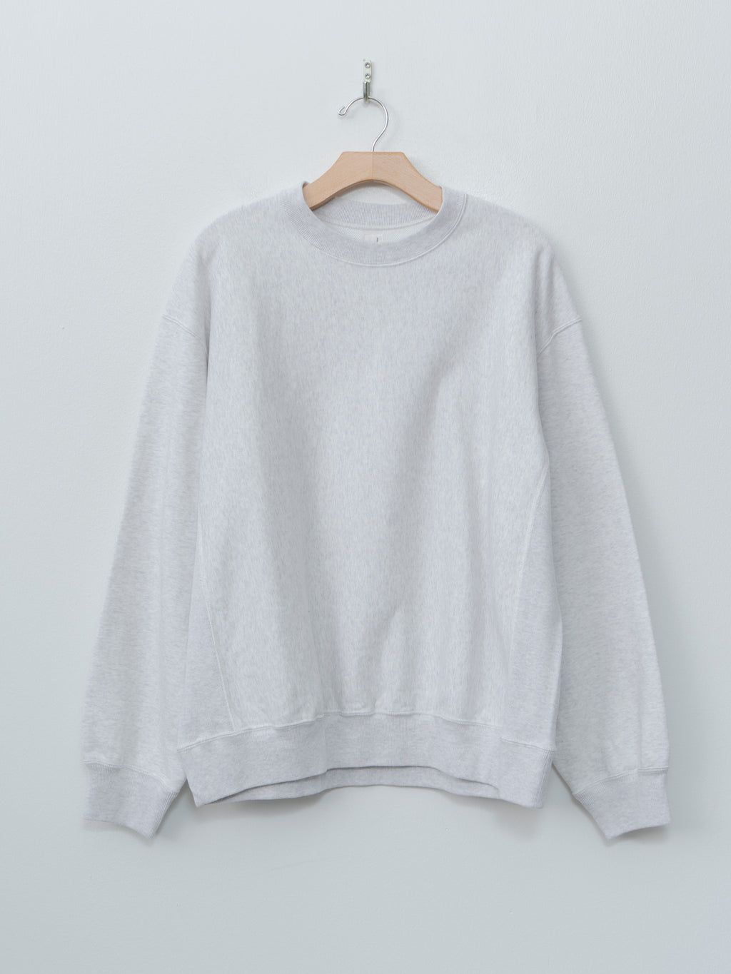 Namu Shop - Blurhms Crewneck Sweat P/O Wide - Heather White