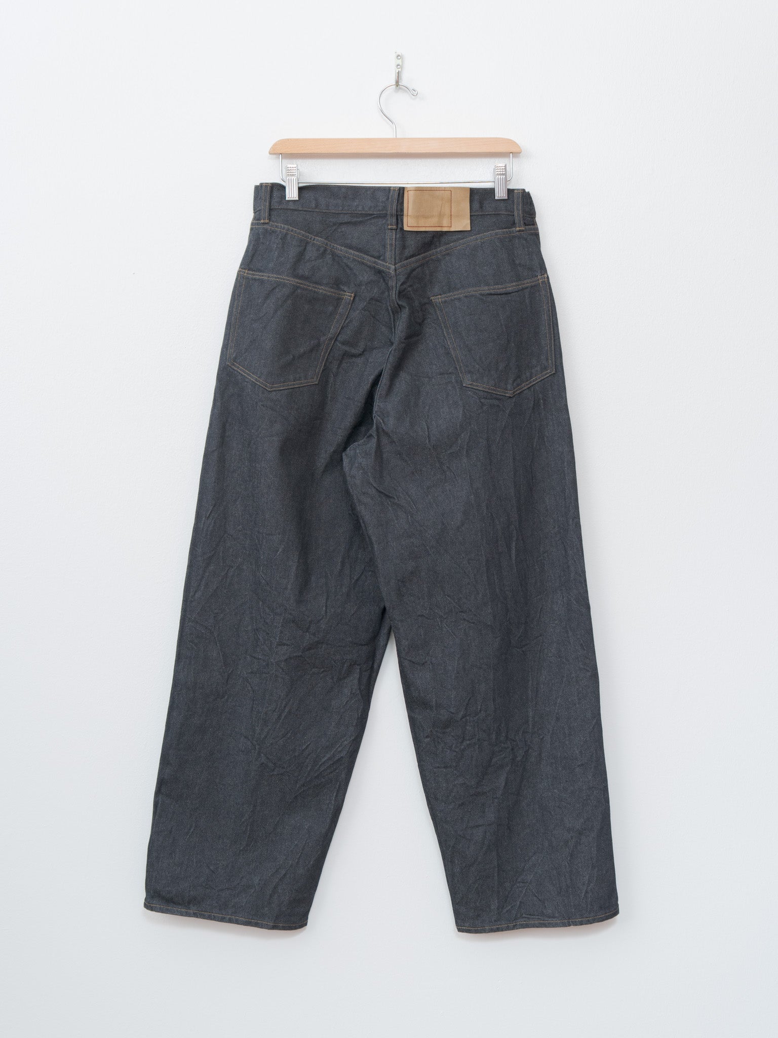 Namu Shop - Blurhms 13.5oz Denim Pants Wide - Sulfur Black