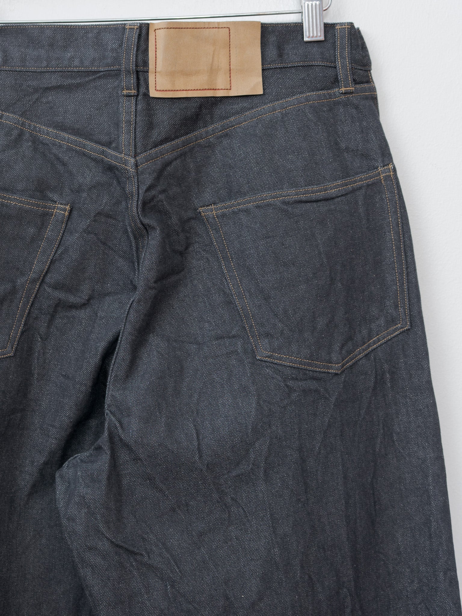 Namu Shop - Blurhms 13.5oz Denim Pants Wide - Sulfur Black