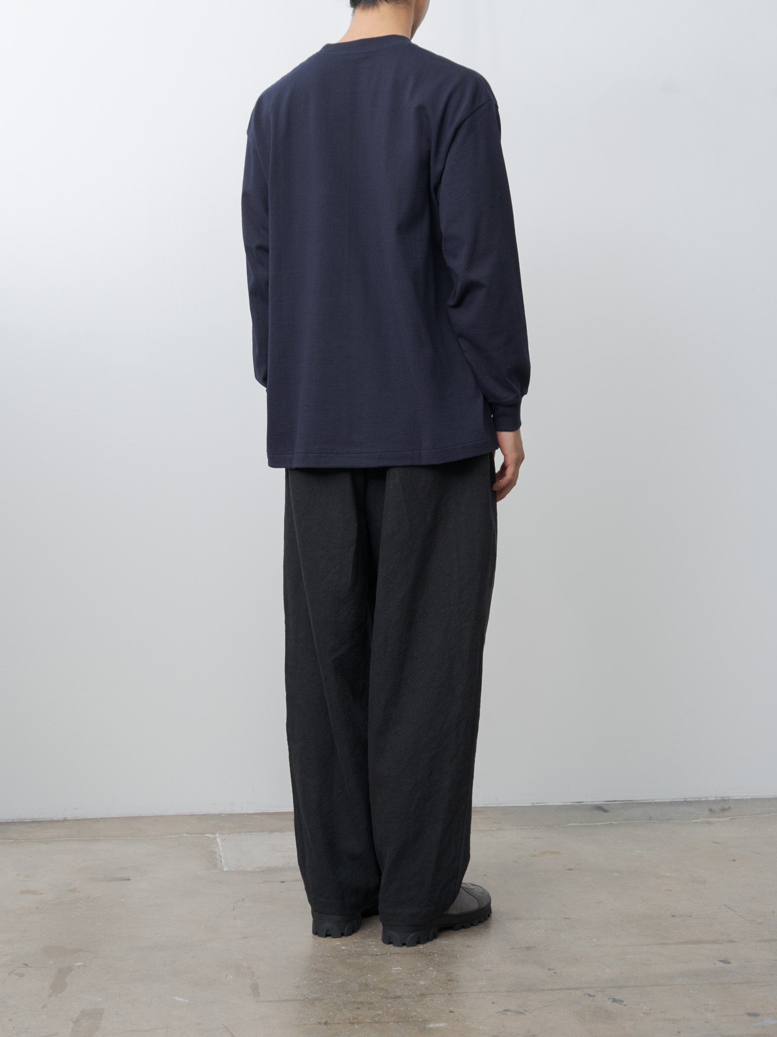 Namu Shop - Yoko Sakamoto Tube L/S T-Shirt - Navy