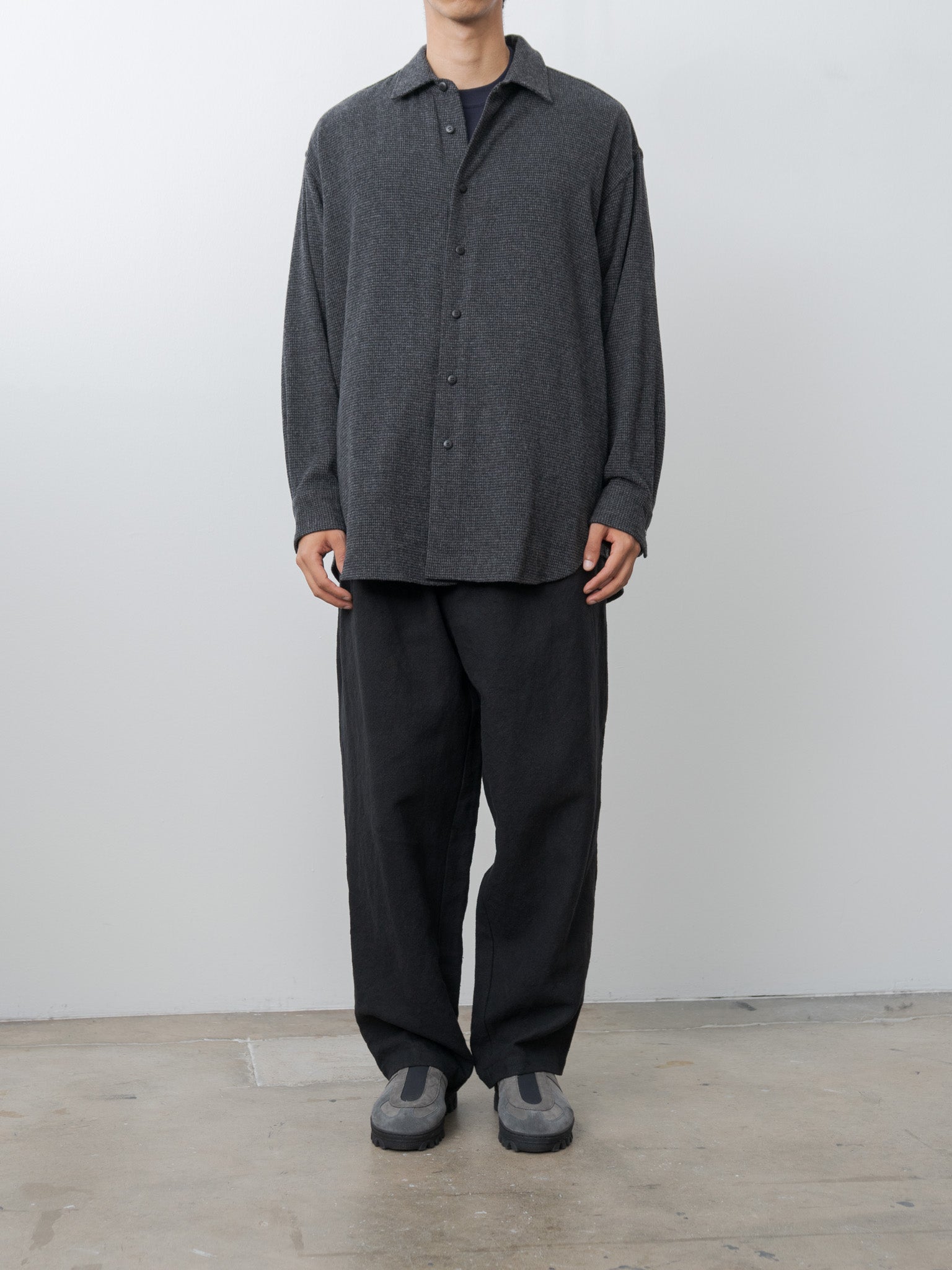 Namu Shop - Yoko Sakamoto Wool/Cash Shirt Jacket - Houndstooth