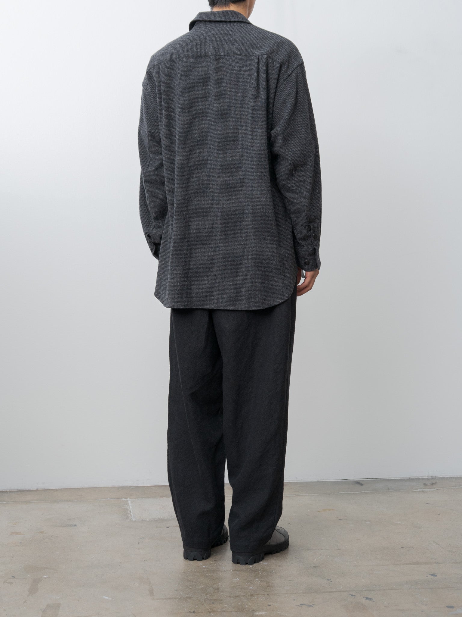 Namu Shop - Yoko Sakamoto Wool/Cash Shirt Jacket - Houndstooth