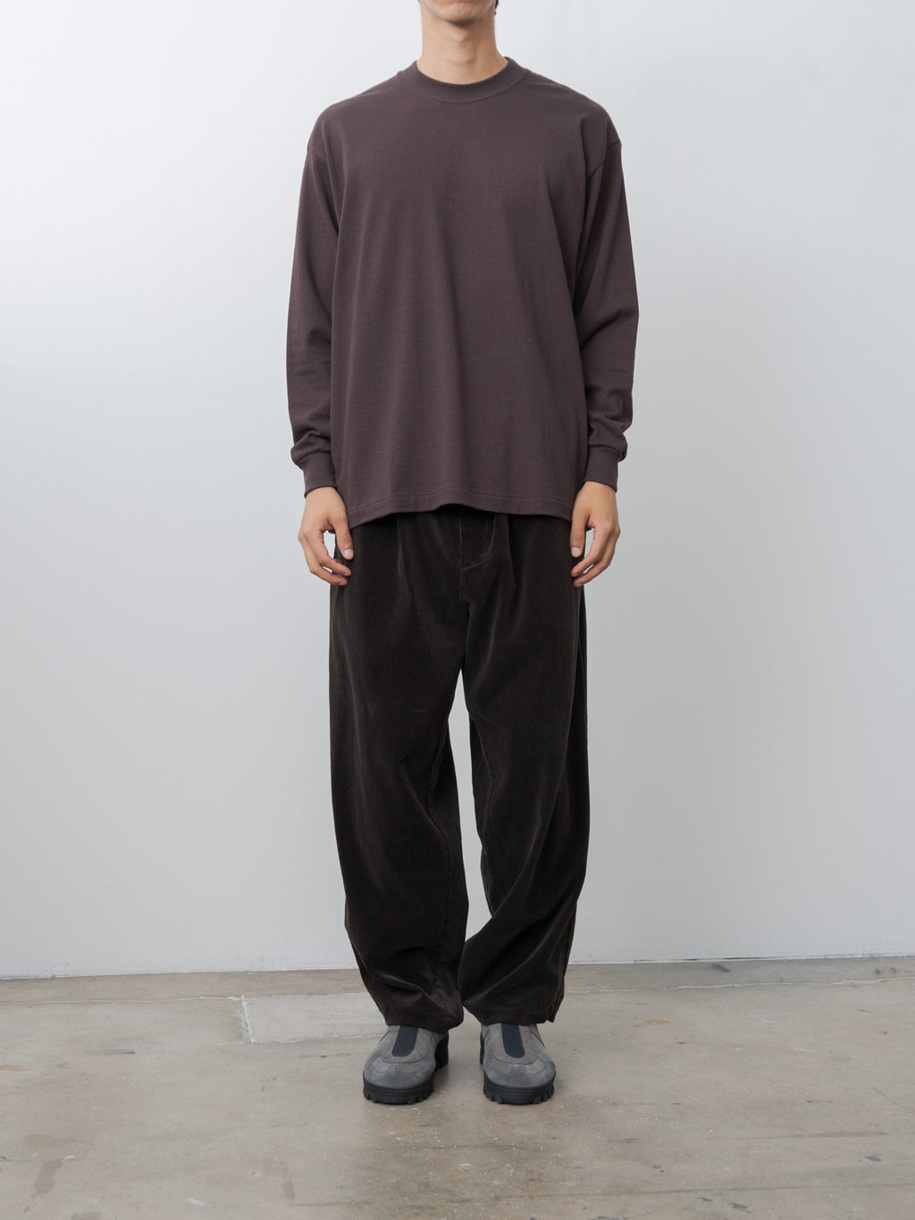 Namu Shop - Yoko Sakamoto Tube L/S T-Shirt - Brown