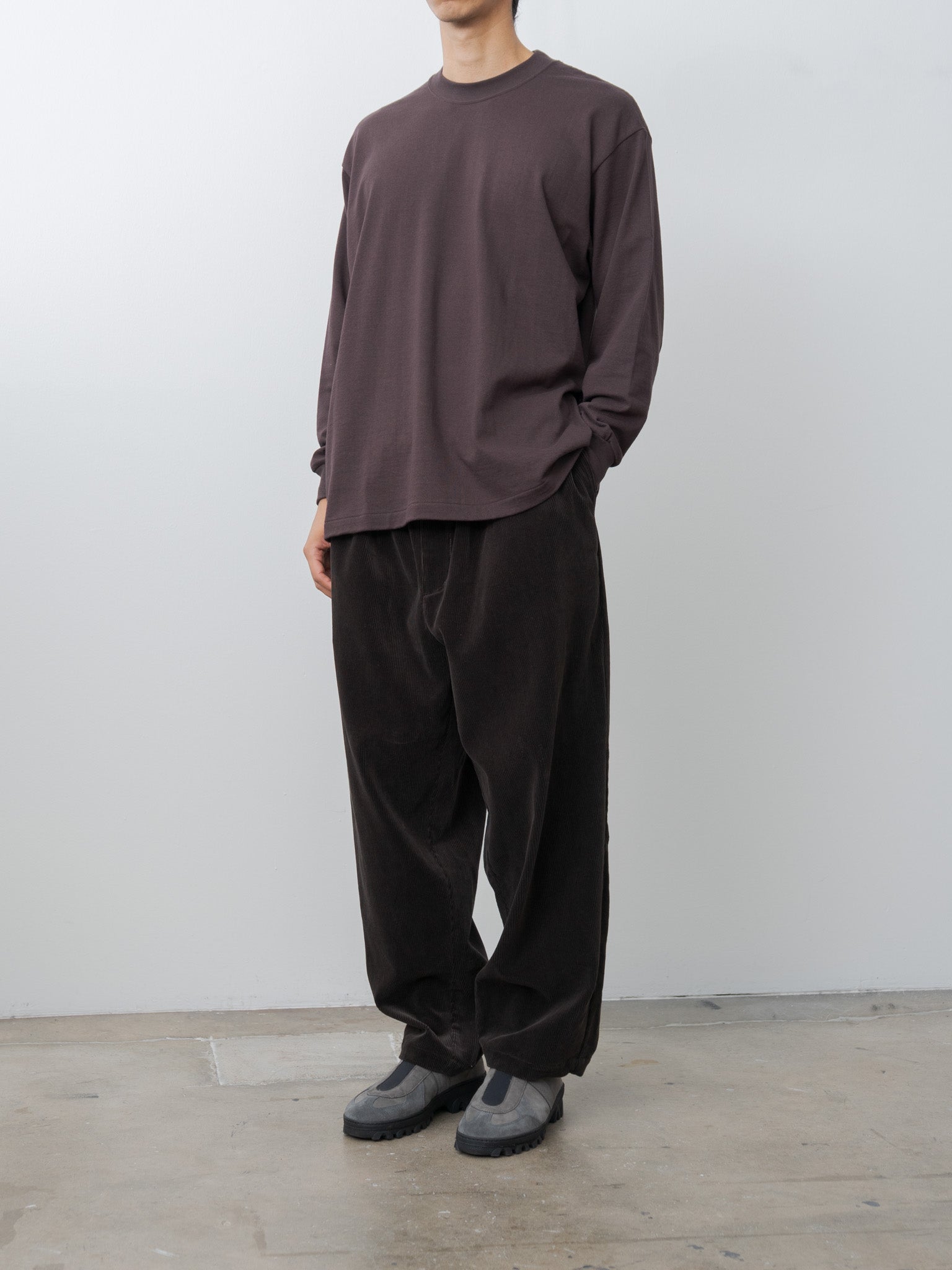 Namu Shop - Yoko Sakamoto Tube L/S T-Shirt - Brown