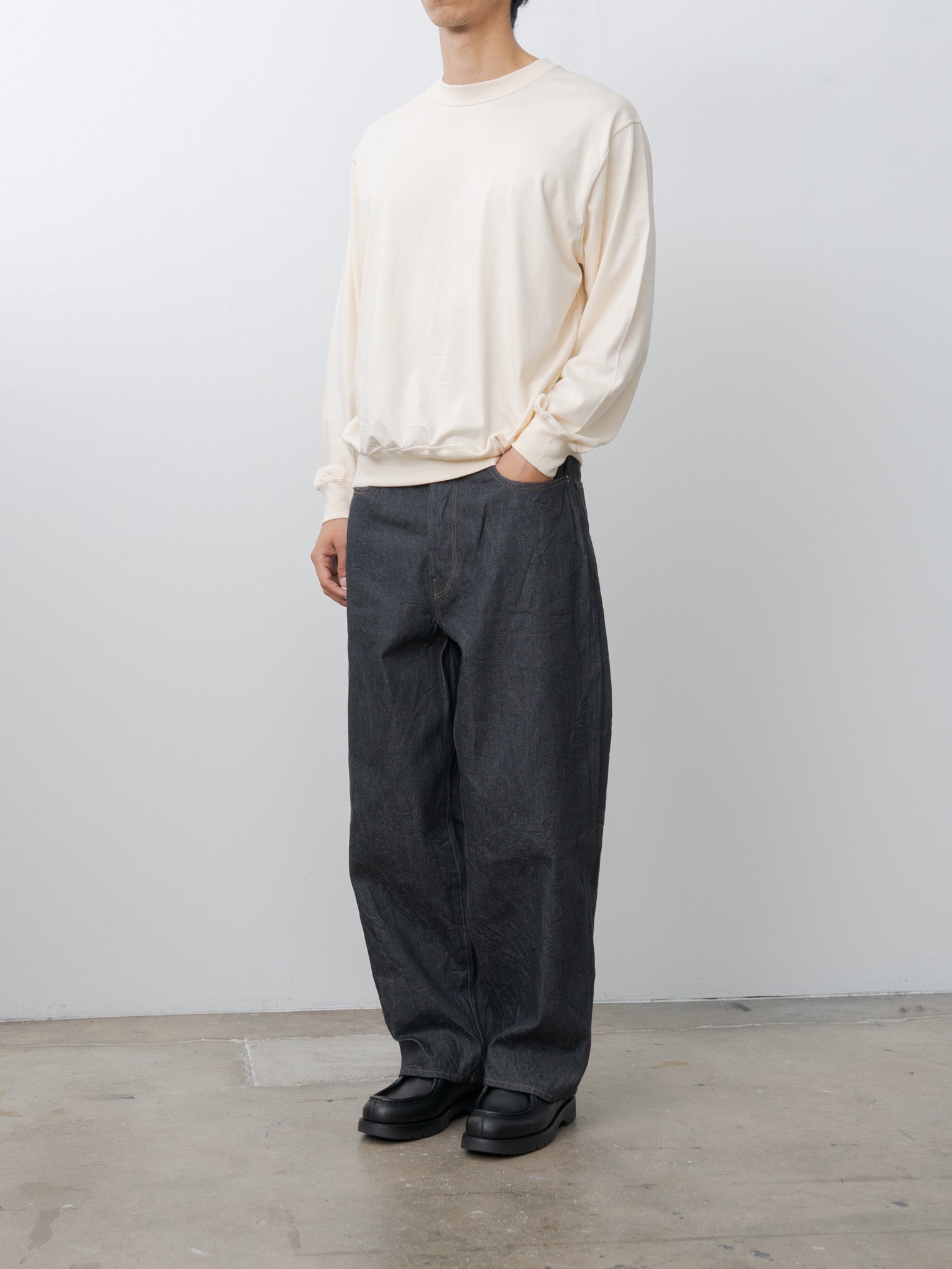 Namu Shop - Blurhms Silk Cotton L/S Pullover - Ivory