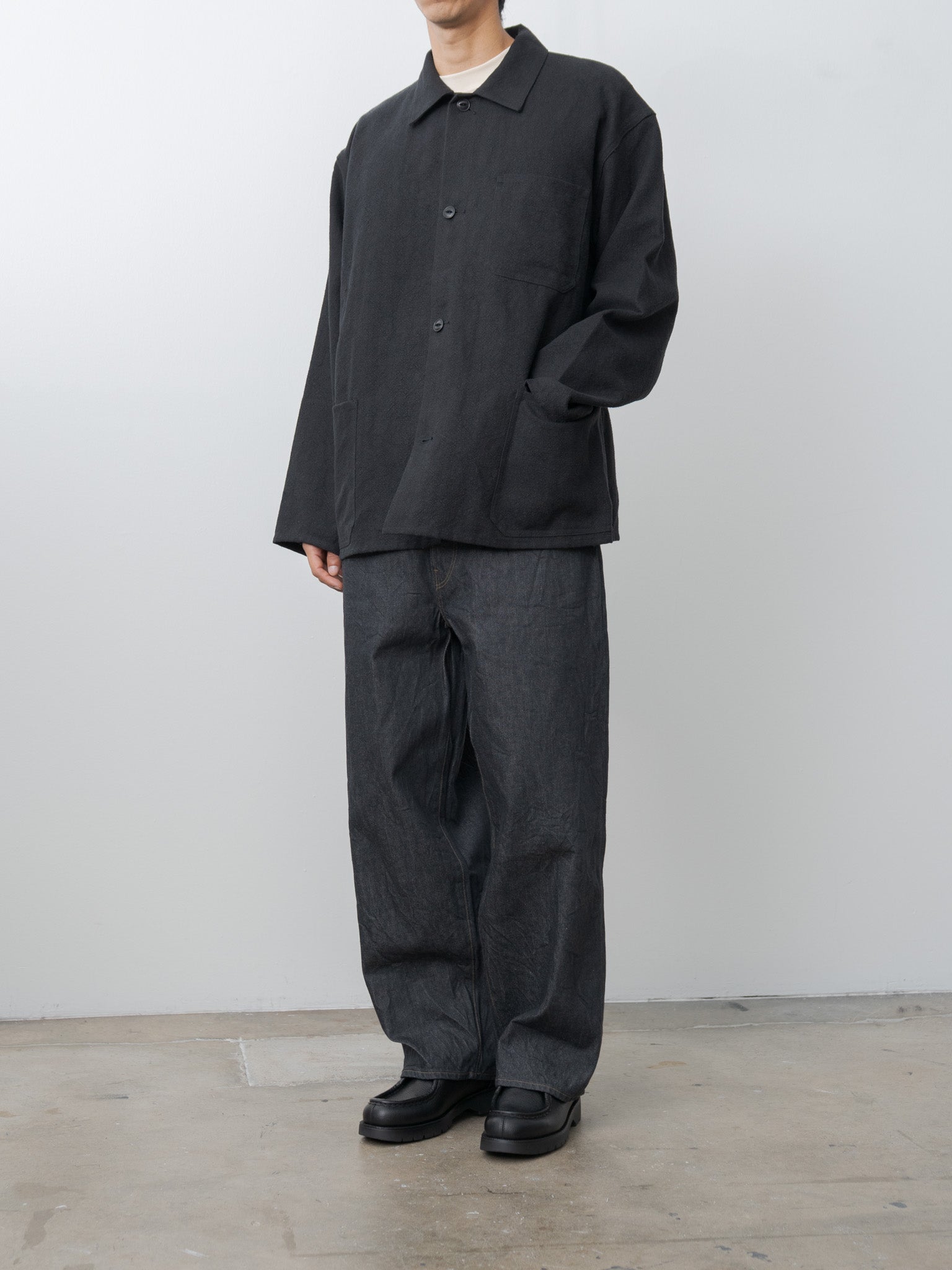 Namu Shop - Yoko Sakamoto Max High Count Hemp Coverall - Black