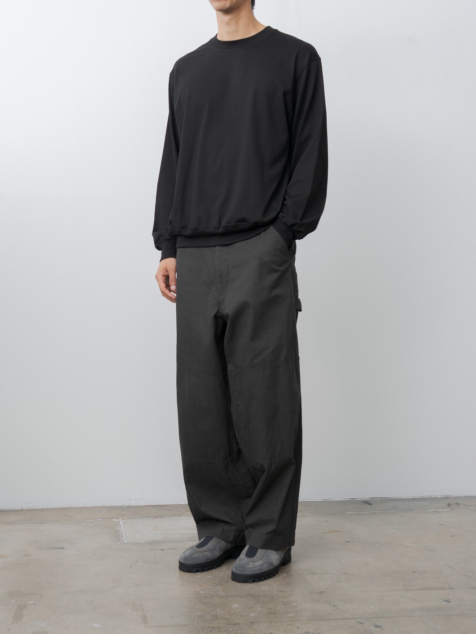 Namu Shop - Blurhms Silk Cotton L/S Pullover - Black