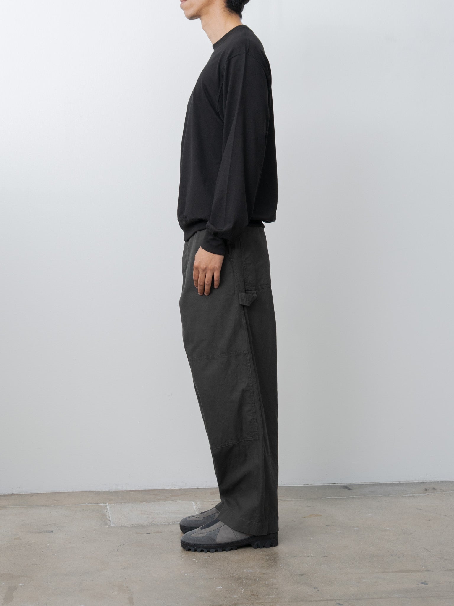 Namu Shop - Blurhms Cotton Serge Work Pants - Ink Black