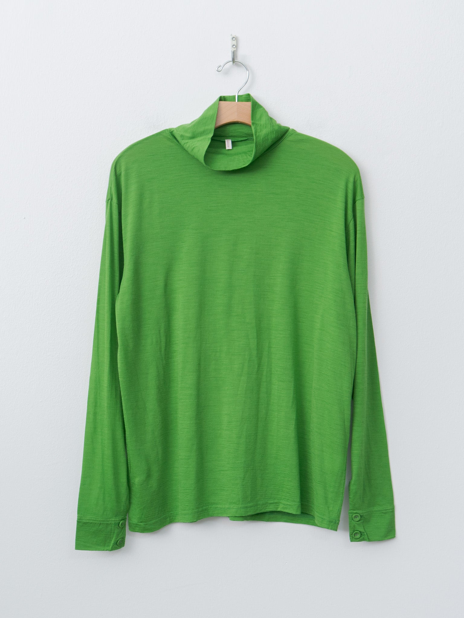 Namu Shop - Babaco Wool Jersey High Neck Pullover - Green