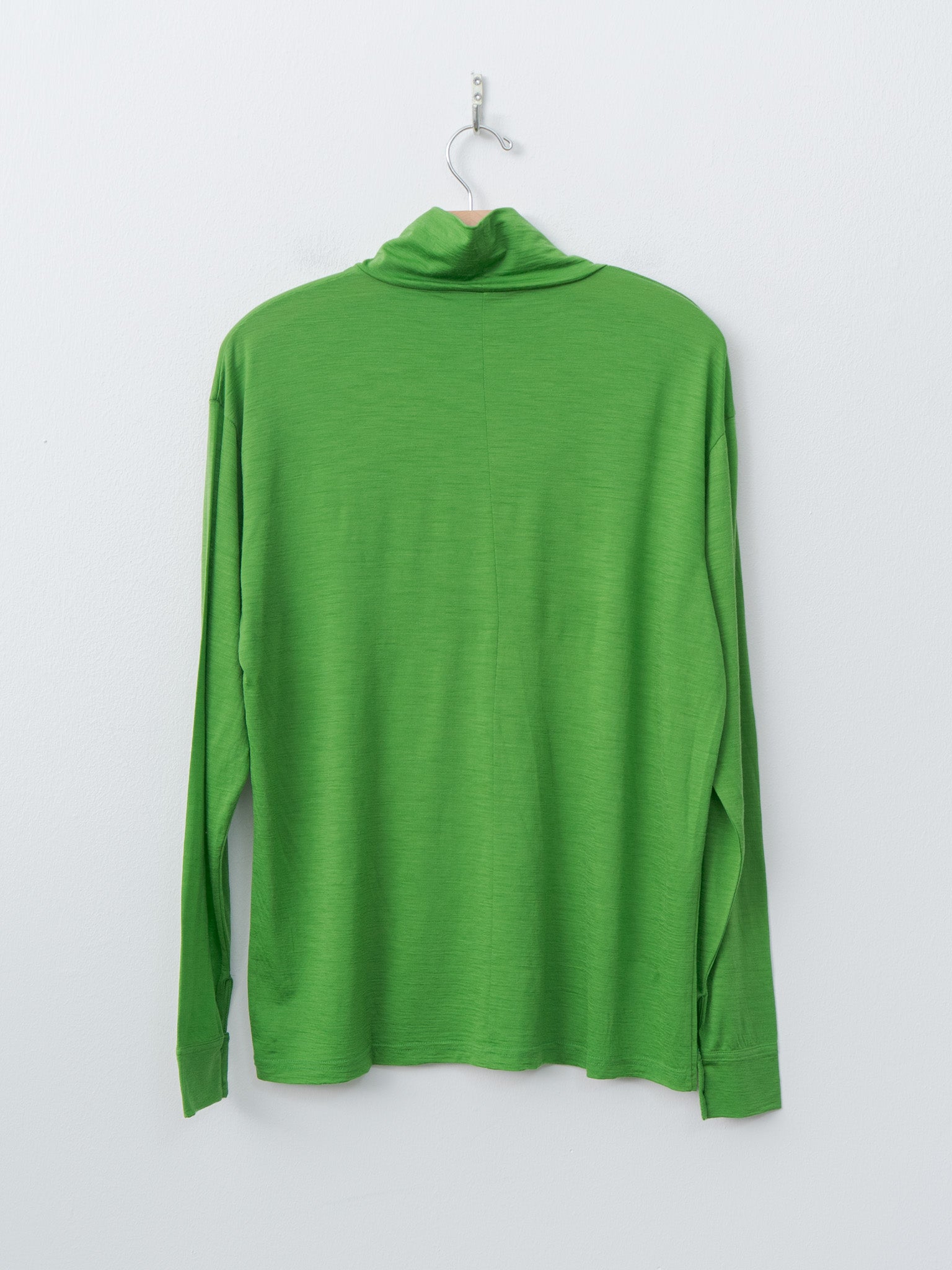 Namu Shop - Babaco Wool Jersey High Neck Pullover - Green