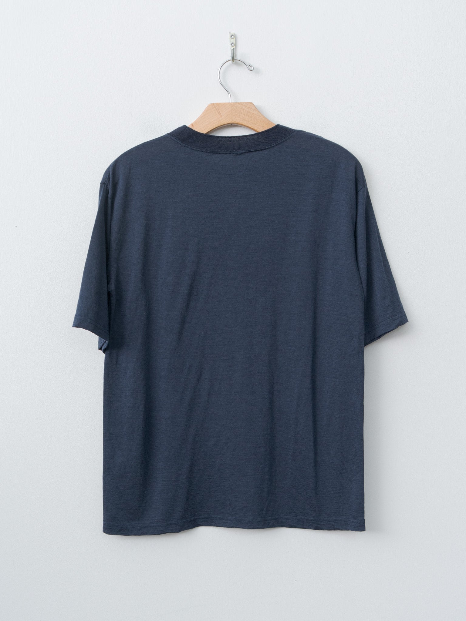 Namu Shop - Babaco Wool Jersey T-Shirt - Navy