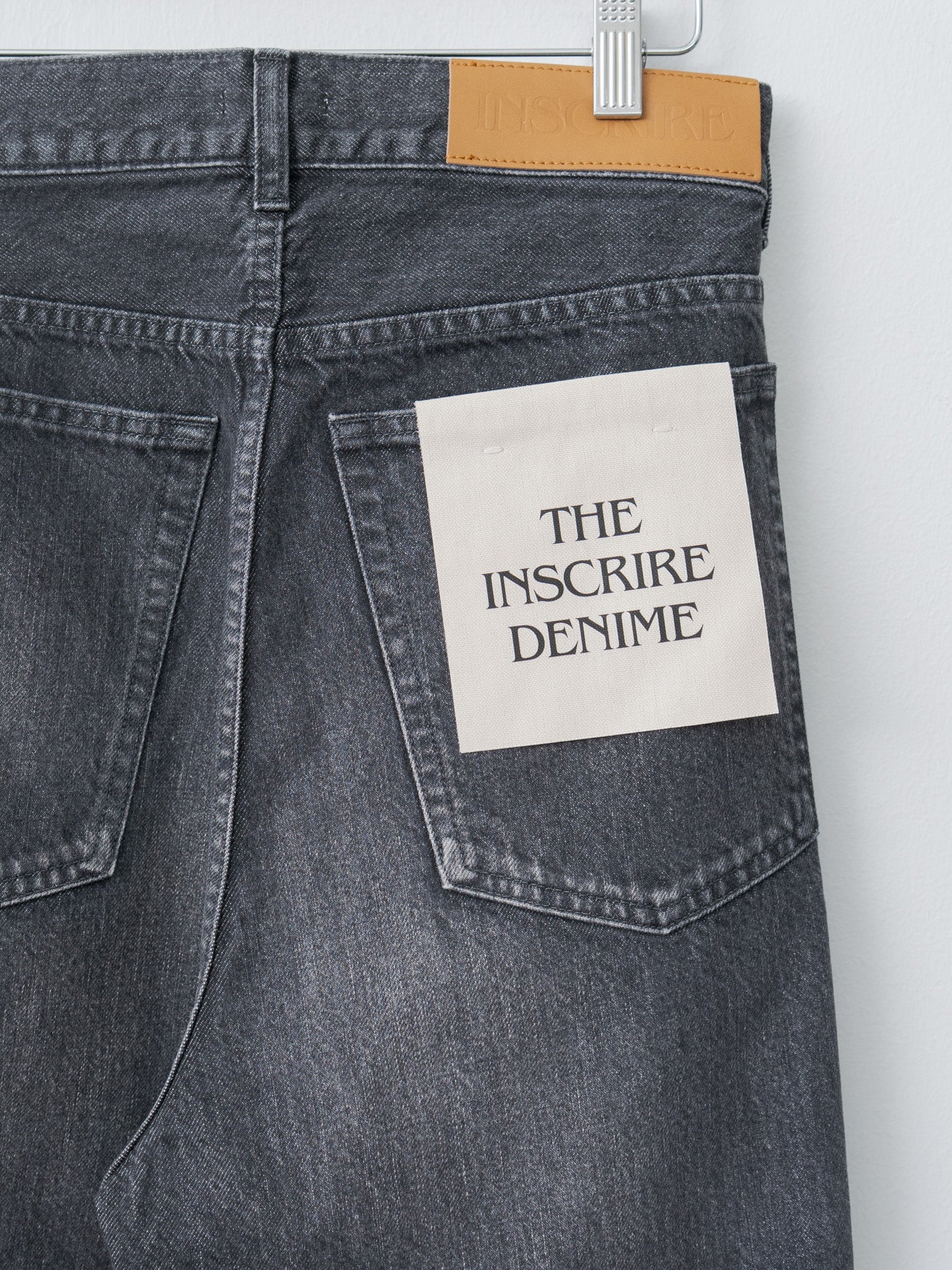 Namu Shop - Inscrire Hybrid Sweat Denim Pants - Black x Black