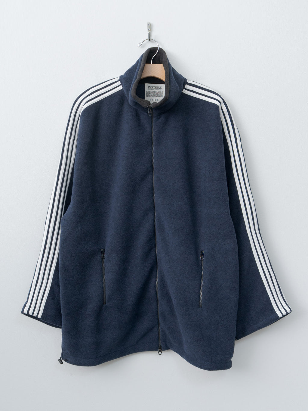 Namu Shop - Inscrire Fleece Loose Fit Track Jacket - Navy