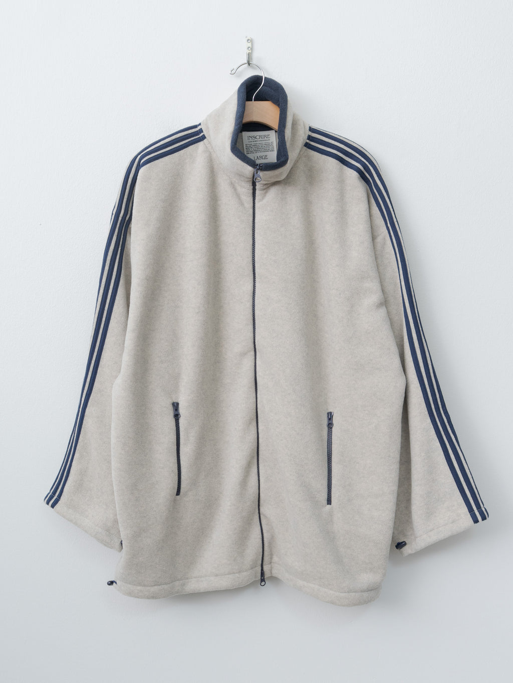 Namu Shop - Inscrire Fleece Loose Fit Track Jacket - Oatmeal