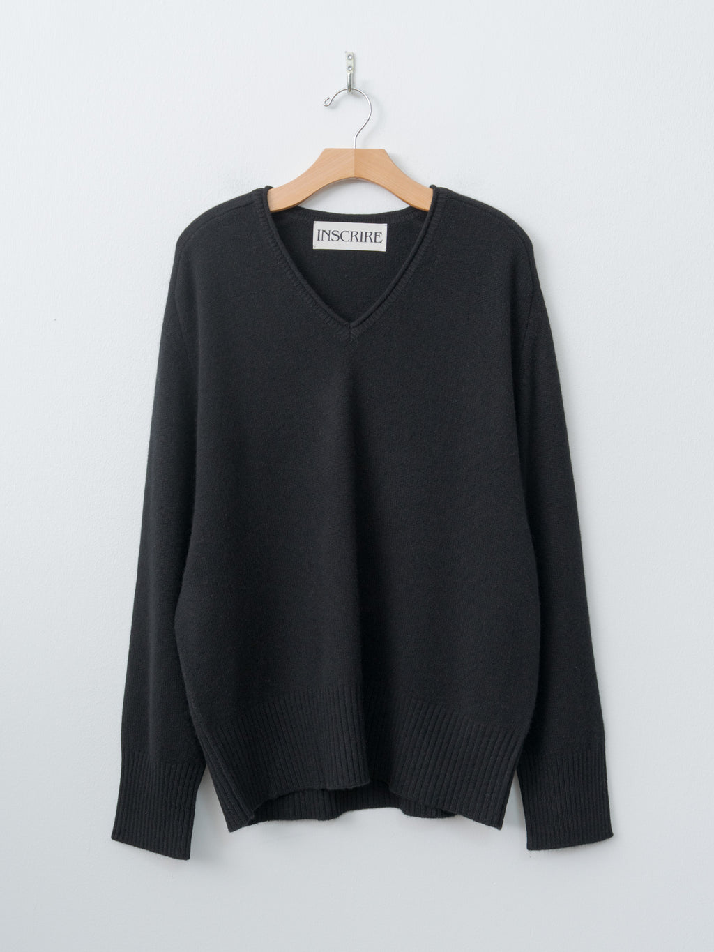 Namu Shop - Inscrire Cashmere V Neck - Black