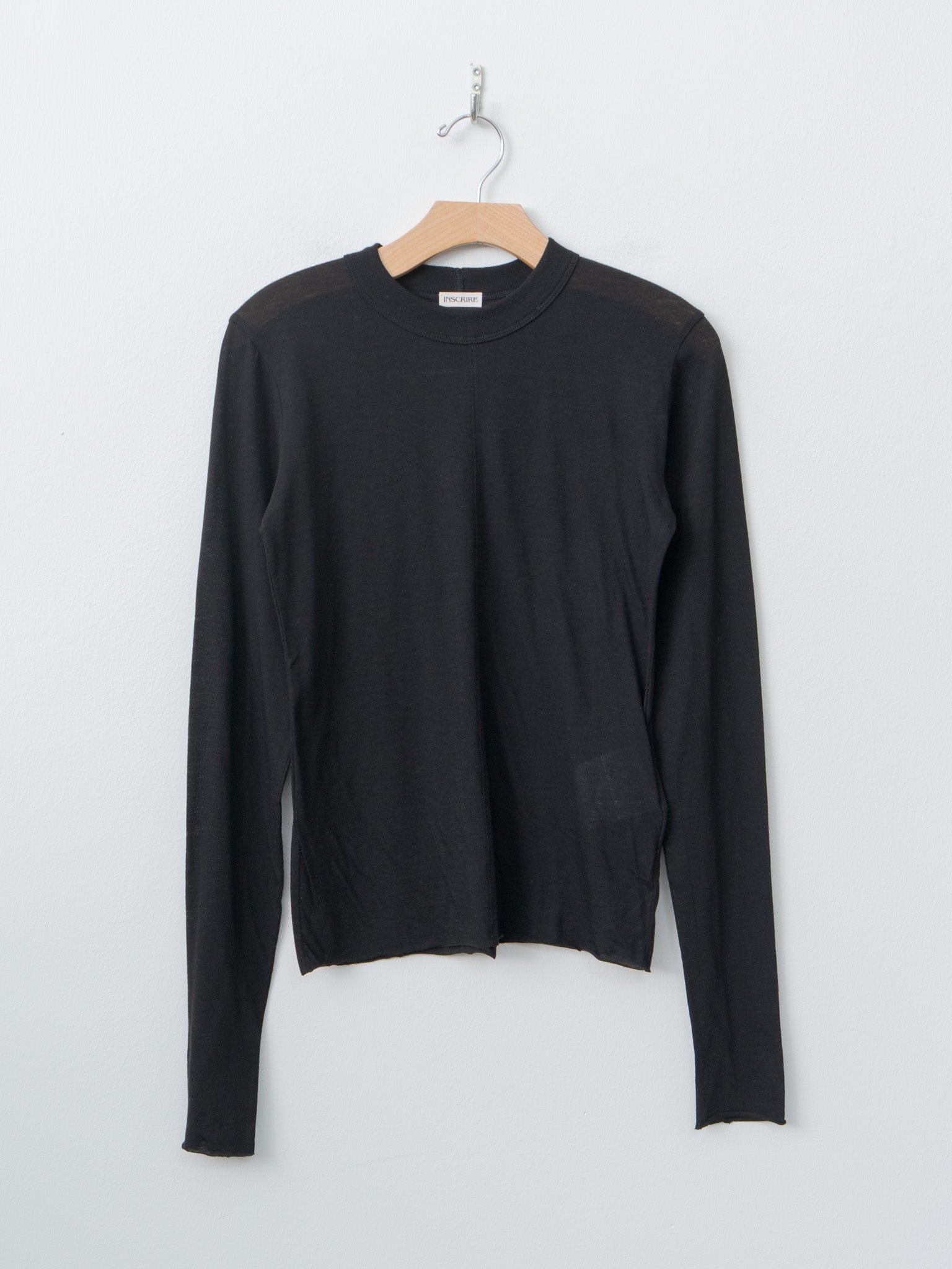 Namu Shop - Inscrire Cotton Cashmere Tee - Black