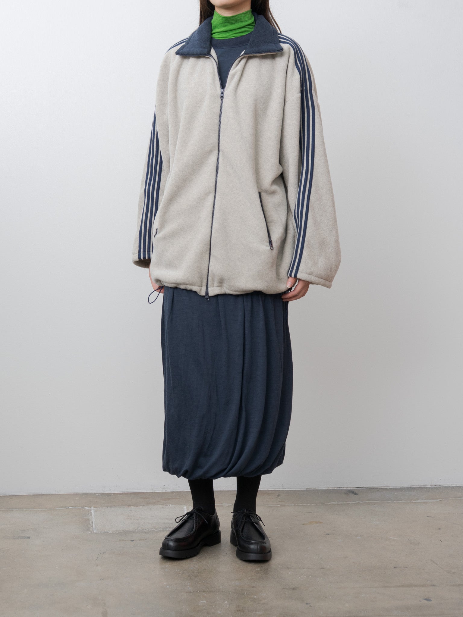 Namu Shop - Inscrire Fleece Loose Fit Track Jacket - Oatmeal