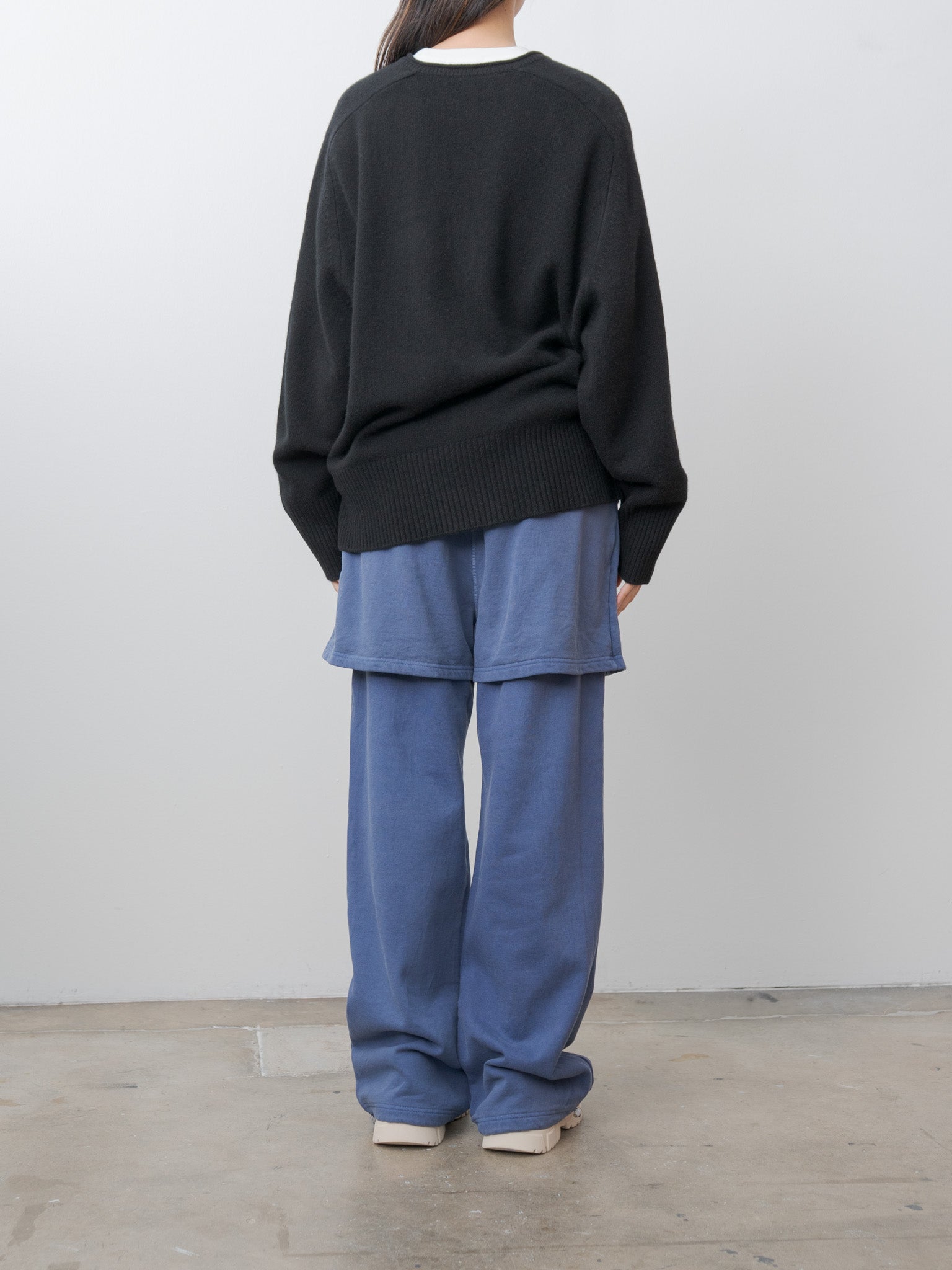 Namu Shop - Inscrire Layered Sweatpants - Light Blue