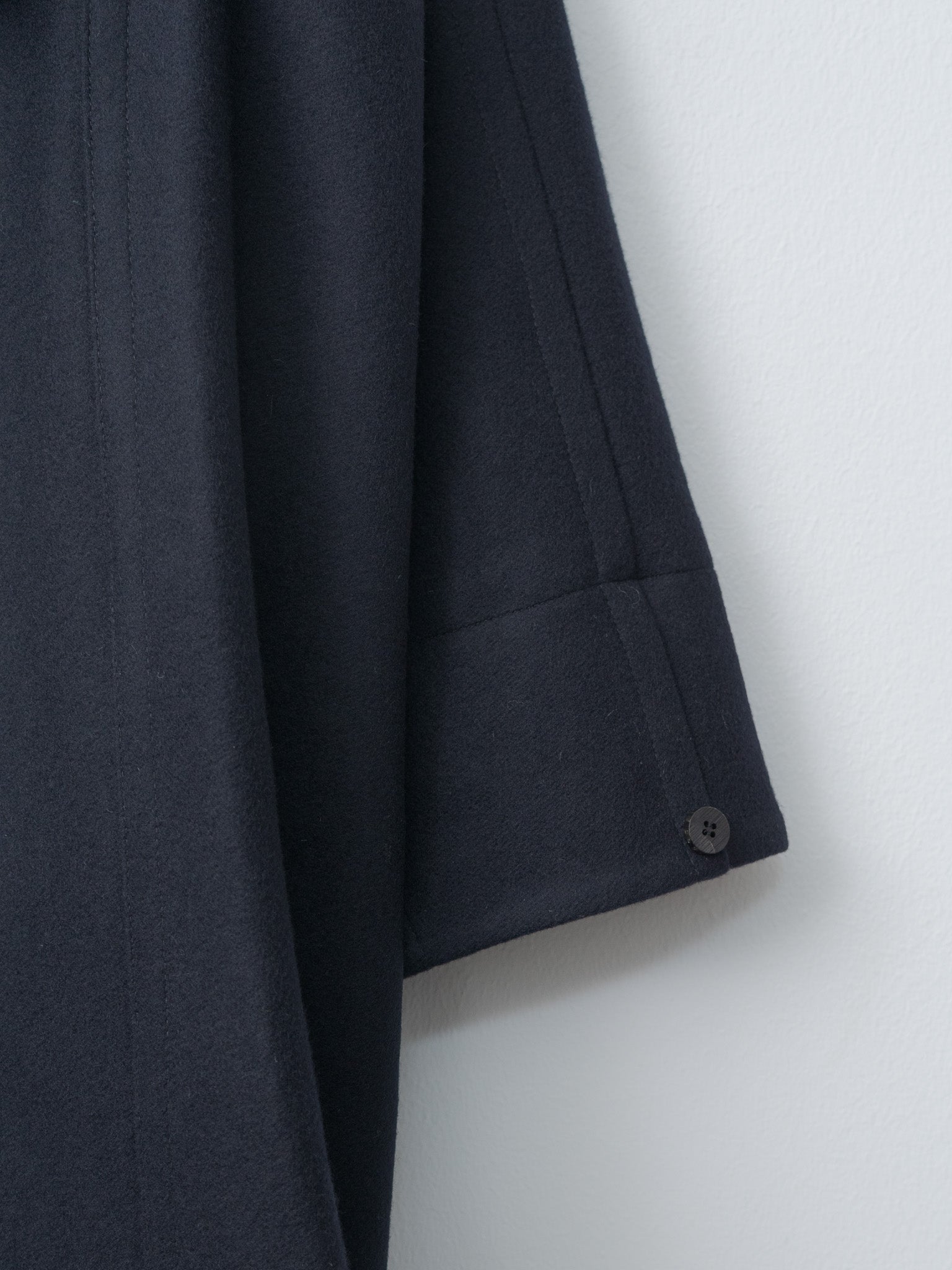 Namu Shop - Document Light Wool Melton Coat - Navy