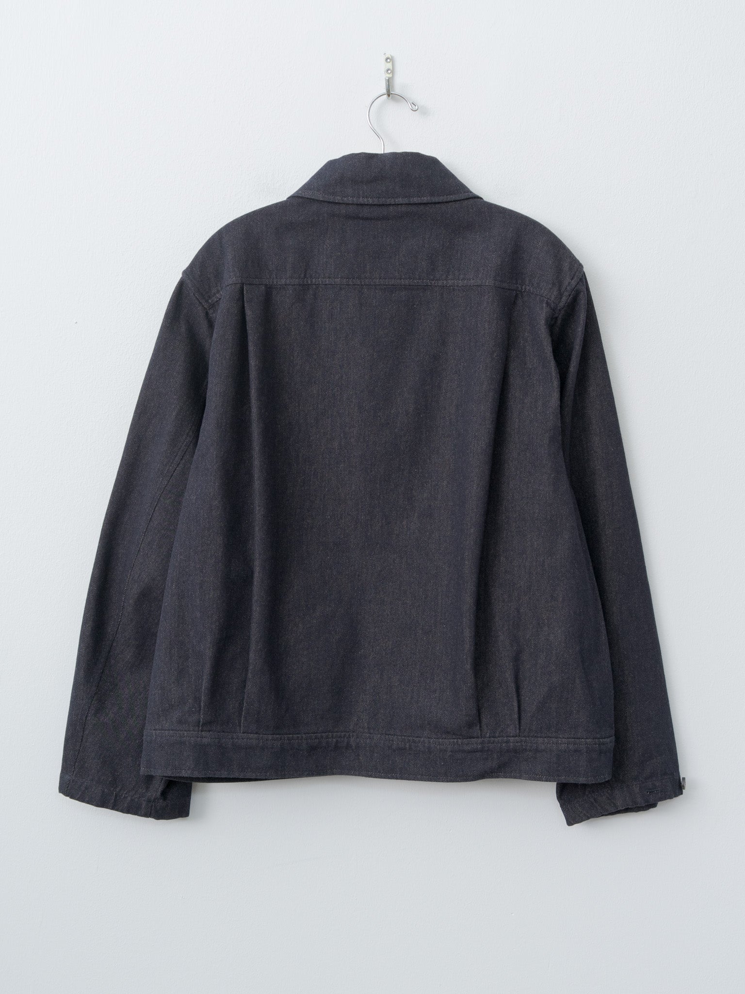 Namu Shop - Document Cashmere Denim Trucker Jacket - Navy