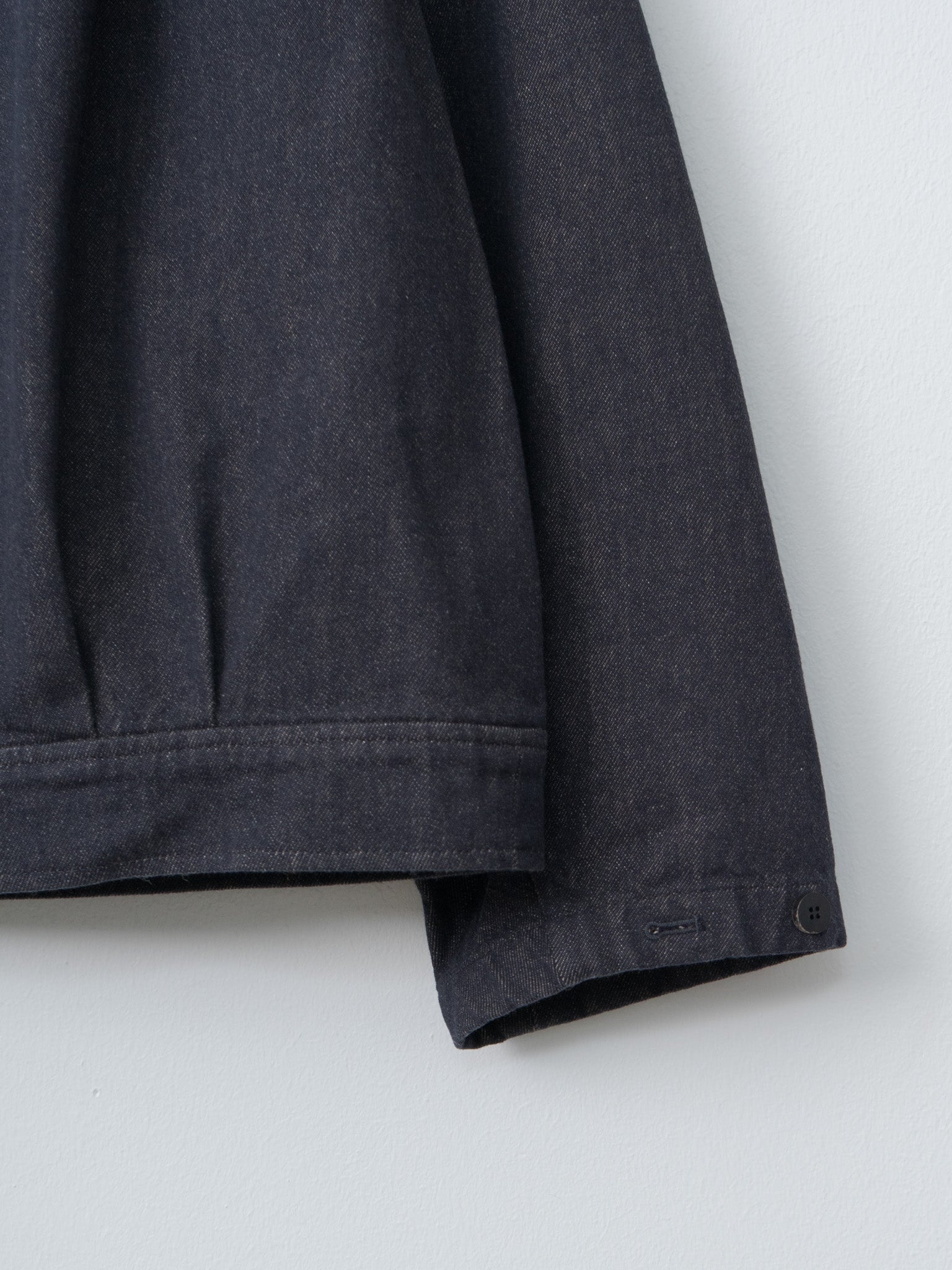 Namu Shop - Document Cashmere Denim Trucker Jacket - Navy