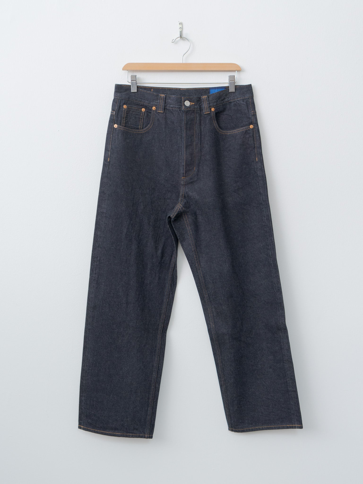 Namu Shop - Document Sea Island Cotton Denim Selvedge Trousers - Indigo