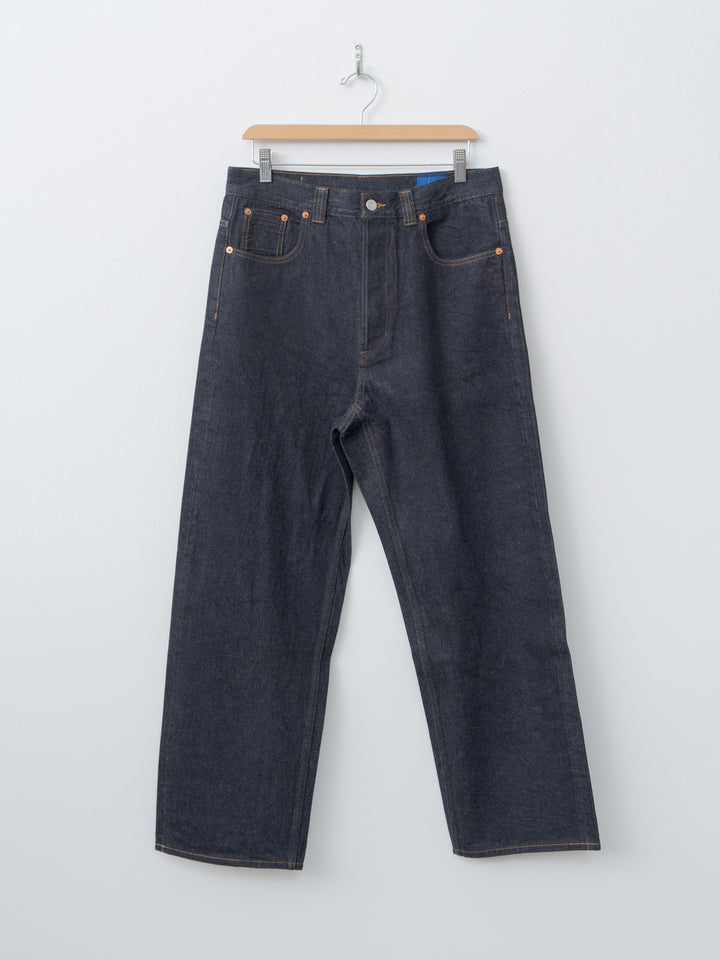 Namu Shop - Document Sea Island Cotton Denim Selvedge Trousers - Indigo