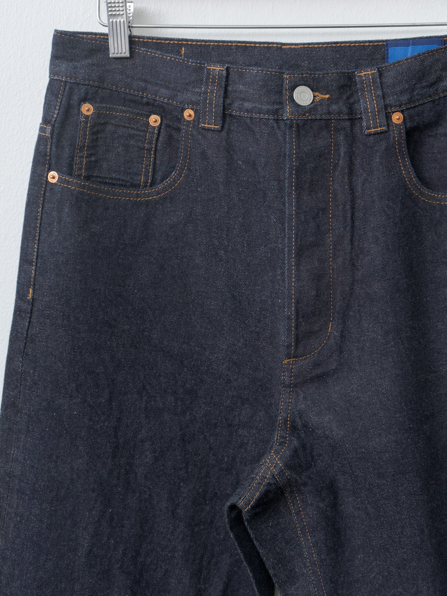 Namu Shop - Document Sea Island Cotton Denim Selvedge Trousers - Indigo
