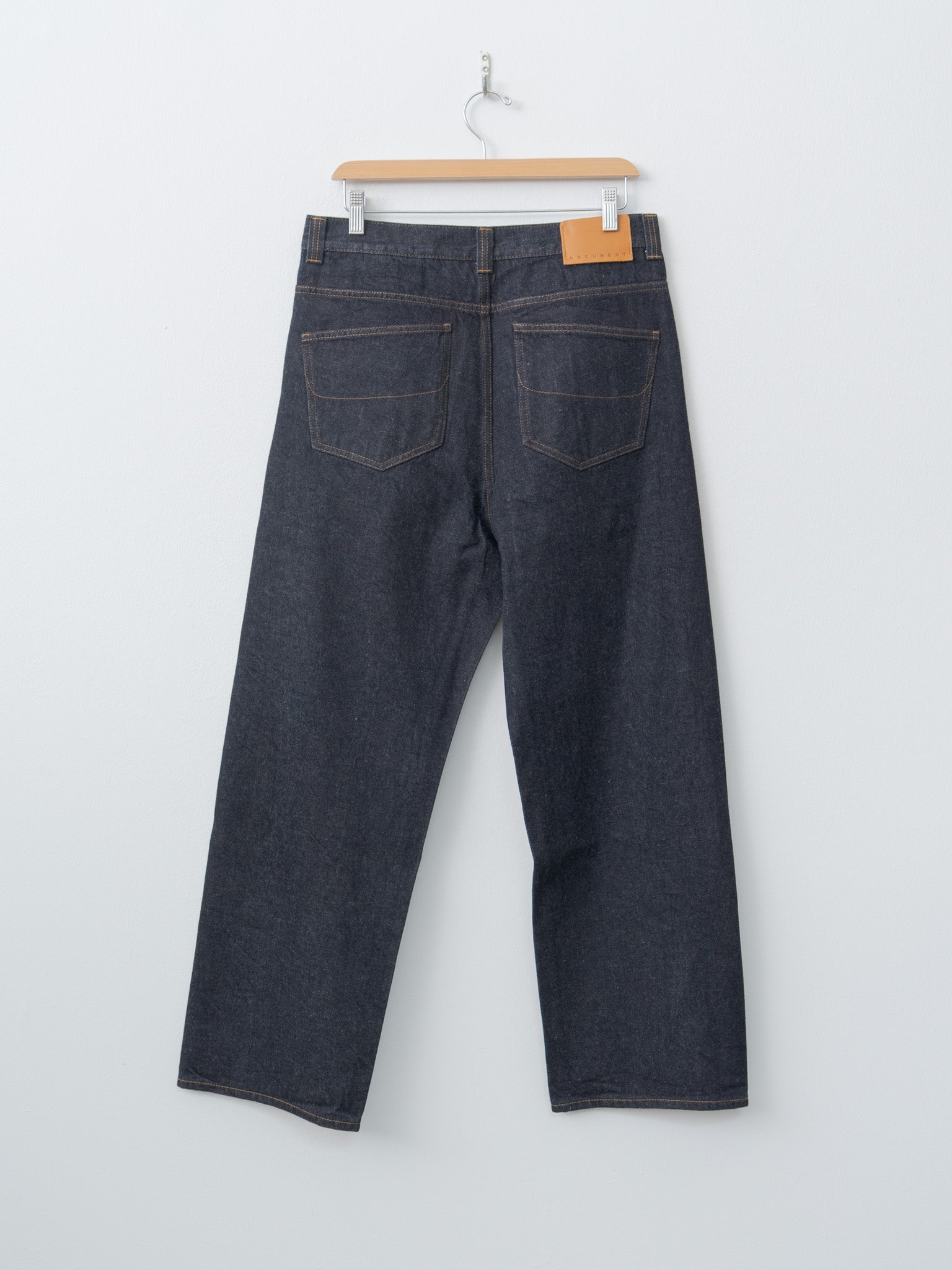 Namu Shop - Document Sea Island Cotton Denim Selvedge Trousers - Indigo