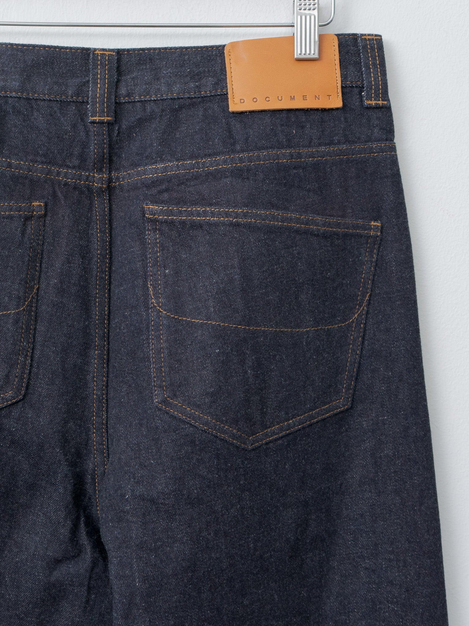 Namu Shop - Document Sea Island Cotton Denim Selvedge Trousers - Indigo