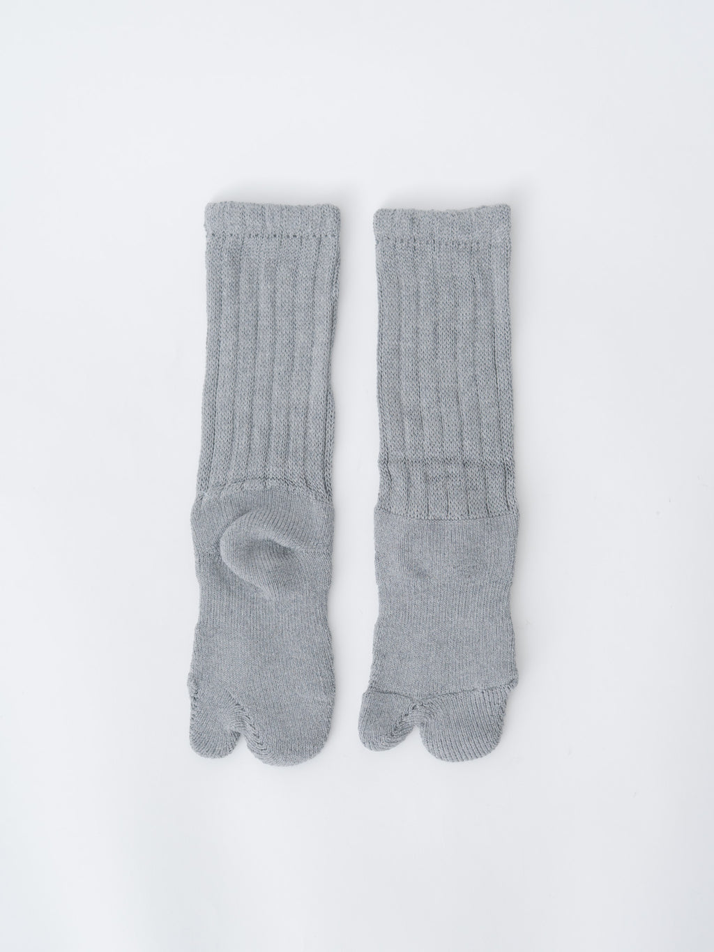 Namu Shop - Yoko Sakamoto Tabi Pile Socks Cotton - Black, Heather Gray