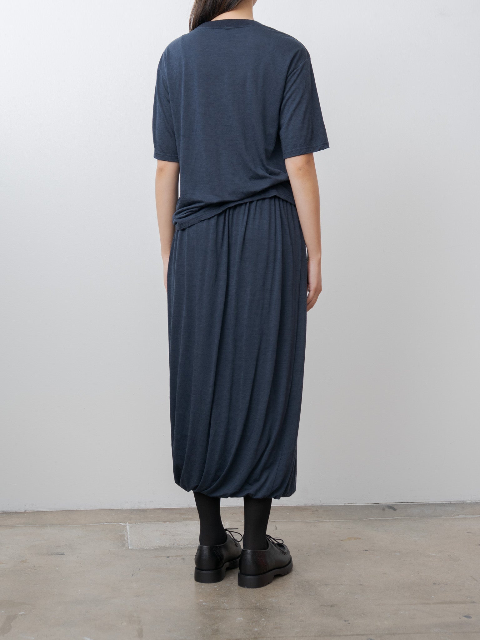 Namu Shop - Babaco Wool Jersey T-Shirt - Navy